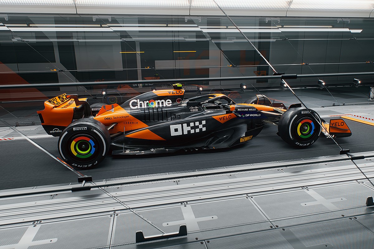2024 F1 livery ahead of MCL38 launch