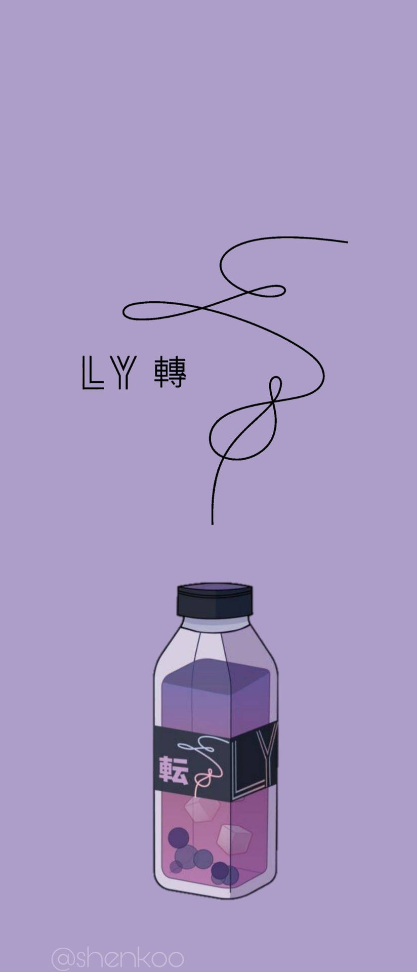 Love Yourself Purple Wallpaper
