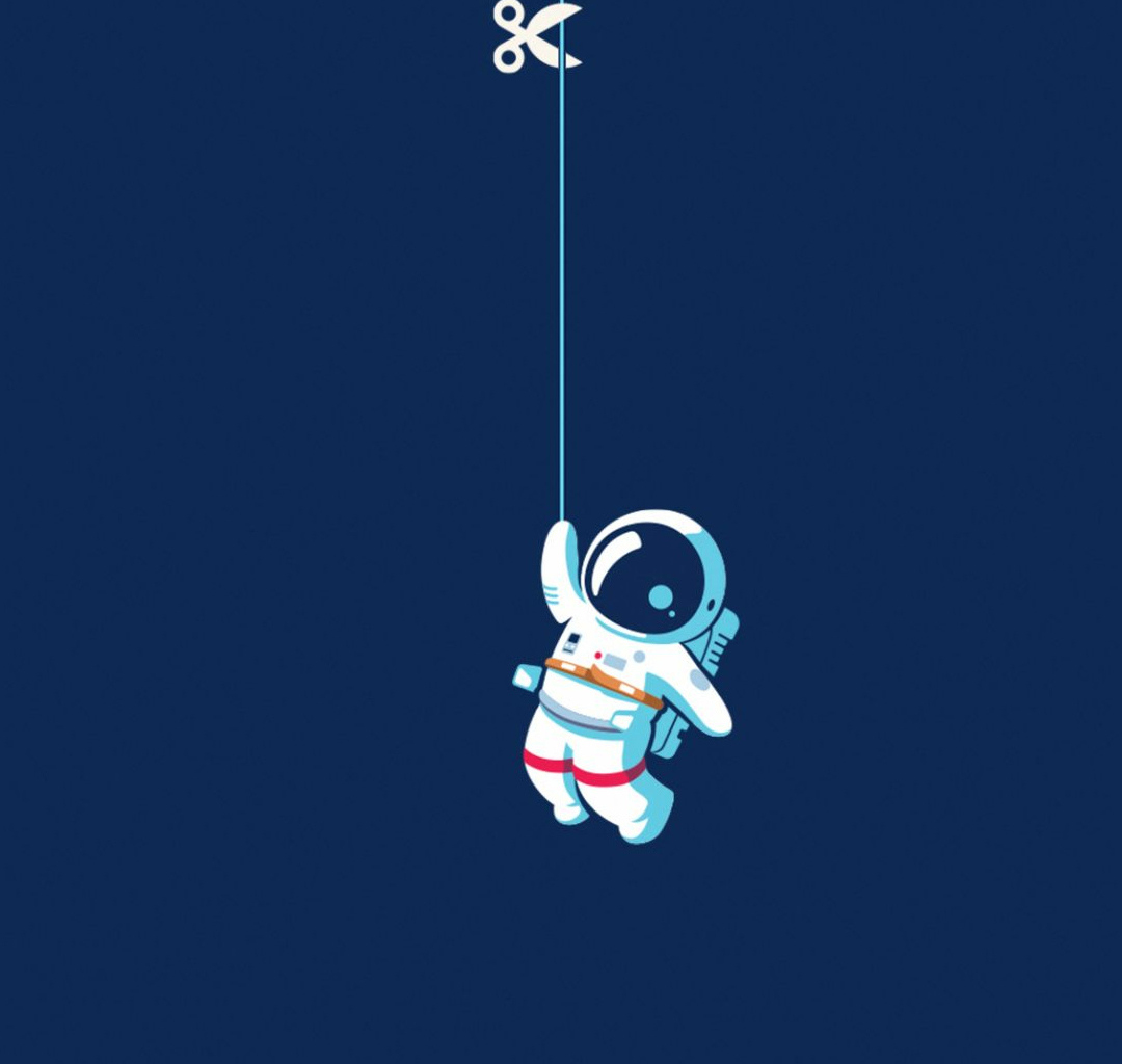 Wallpaper Astronaut, Minimal