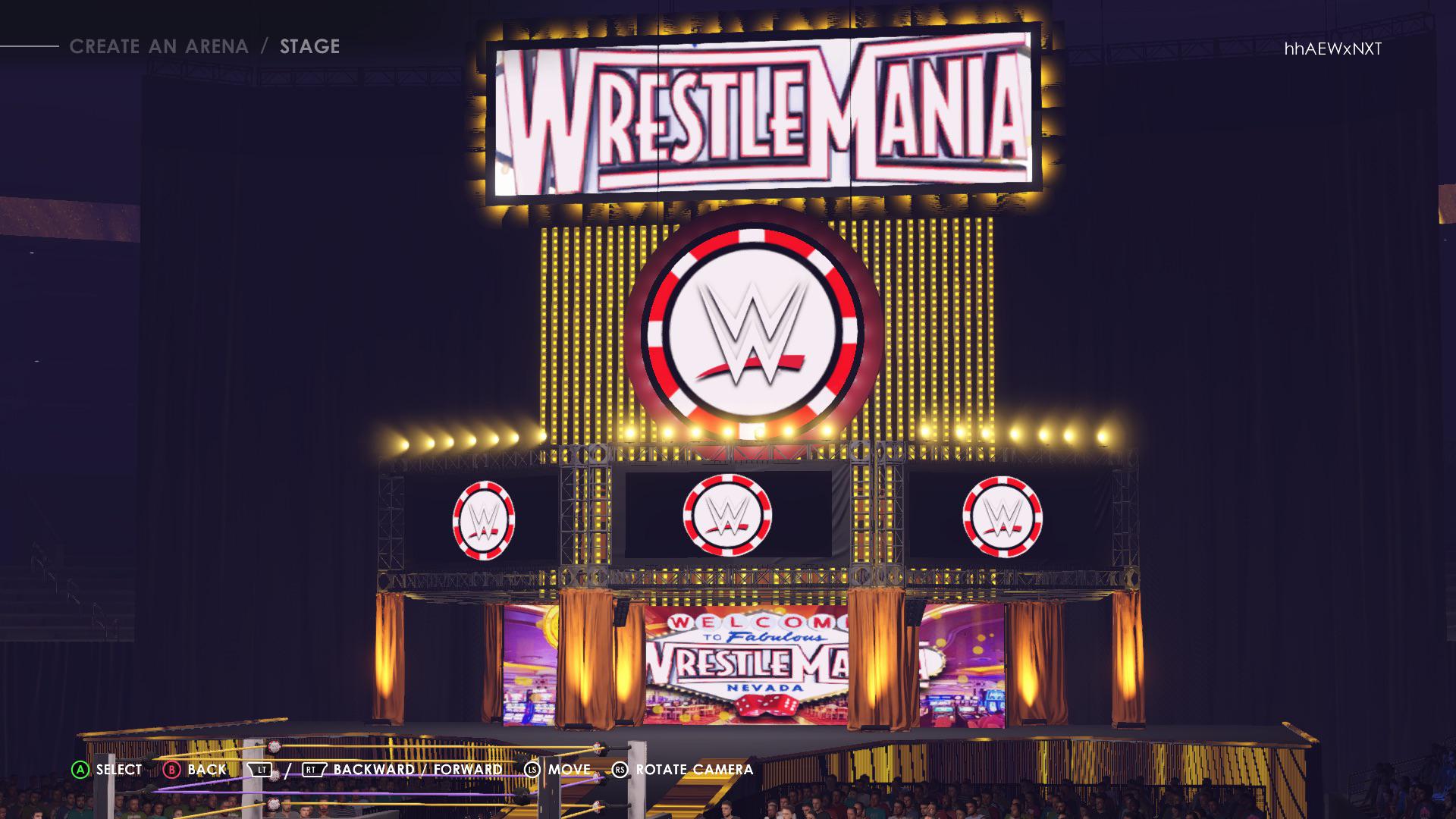 Vegas Themed WrestleMania Stage, Based
