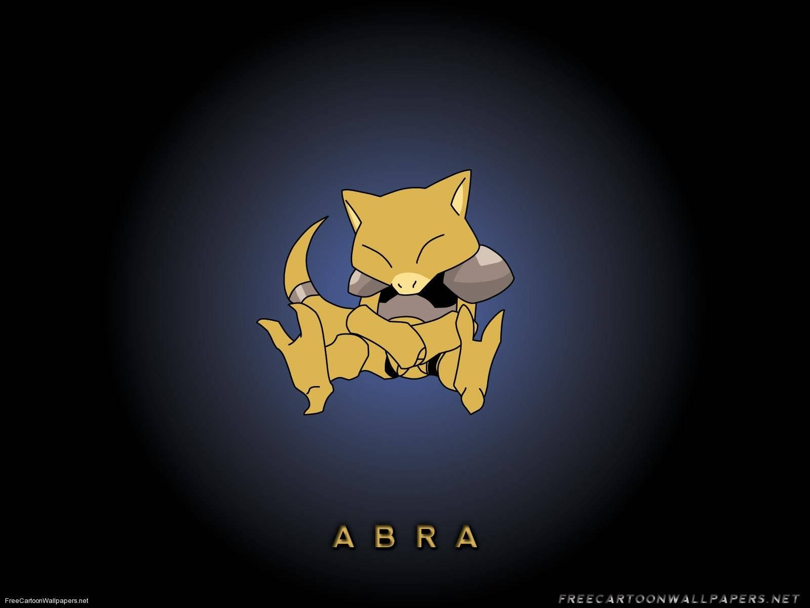 Download An Abra Pokemon enjoying a