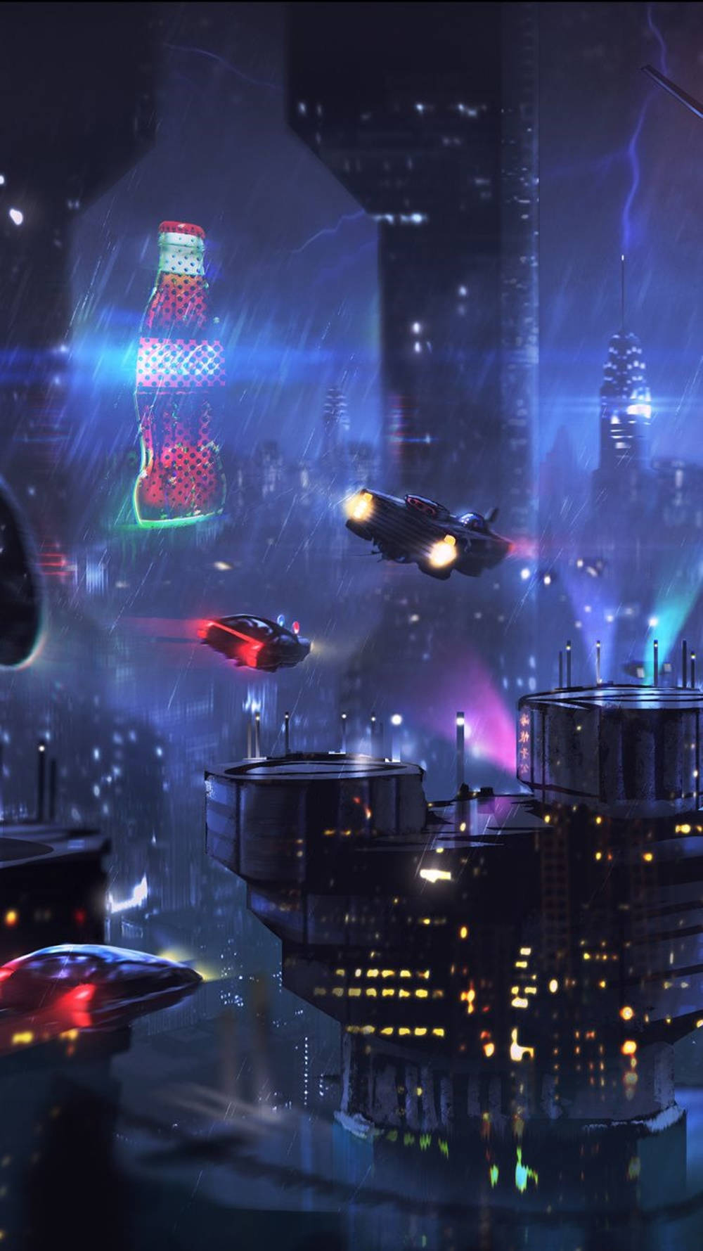 Free Cyberpunk iPhone HD Wallpaper
