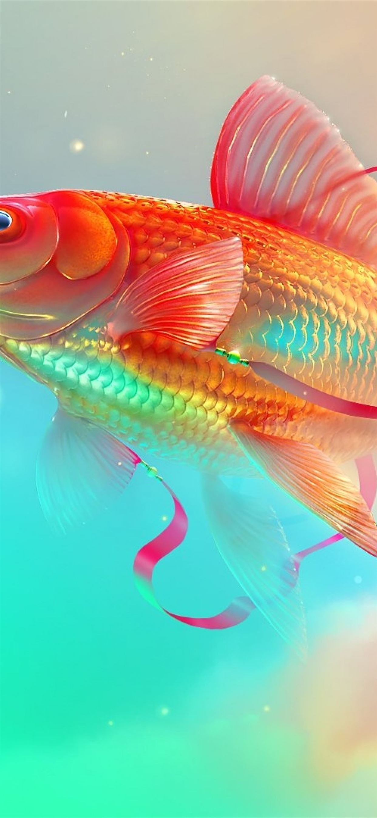 Goldfish Digital Art Underwater