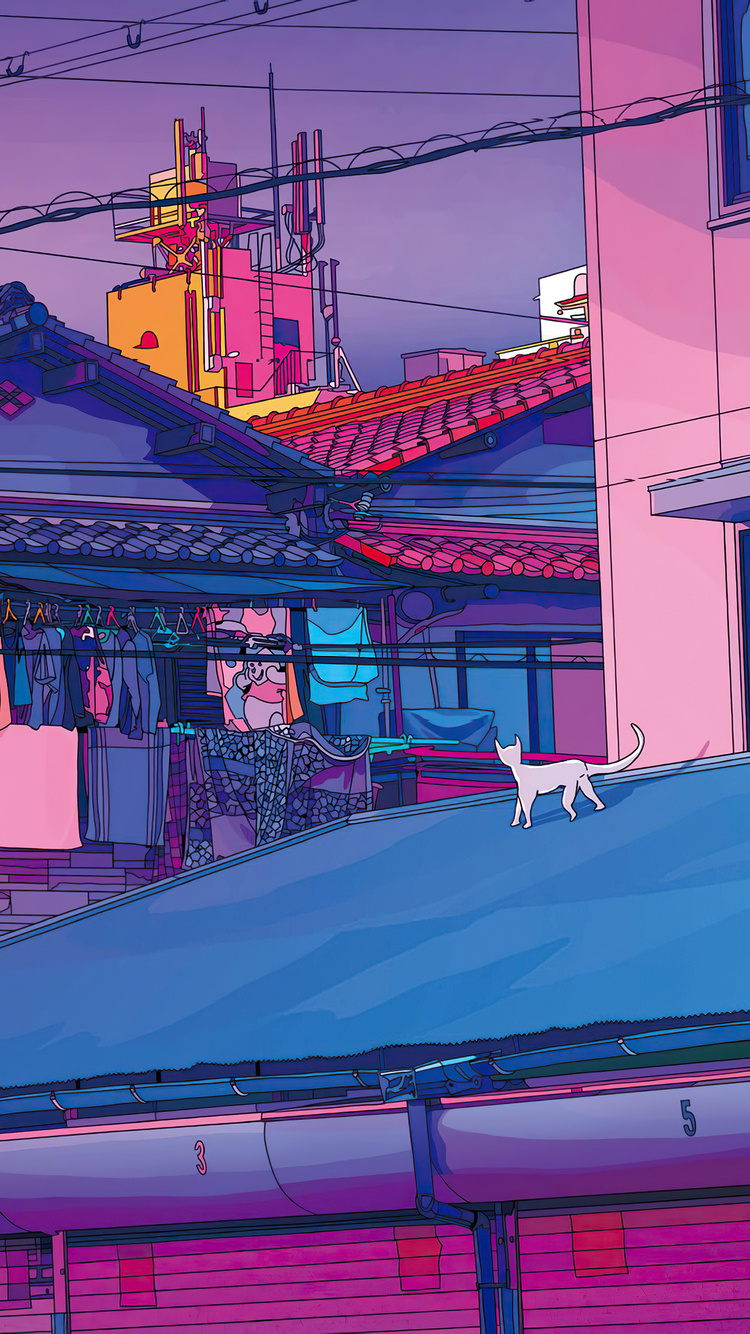 Cat Asethetic Lofi 5k iPhone 6