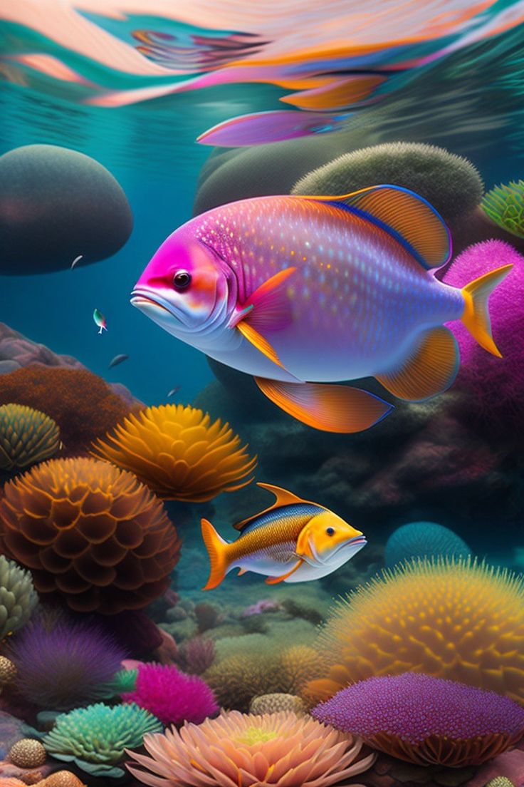 Goldfish, Beautiful sea creatures, Fish art