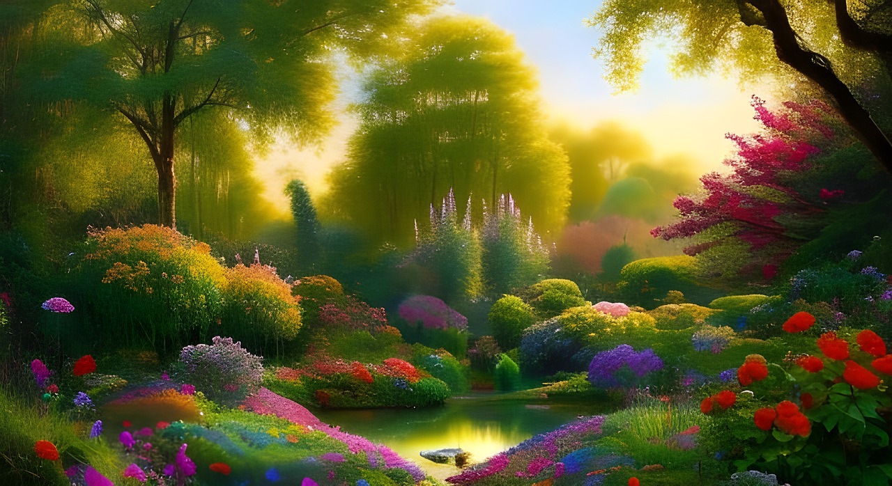 Download, Pond, Flowers