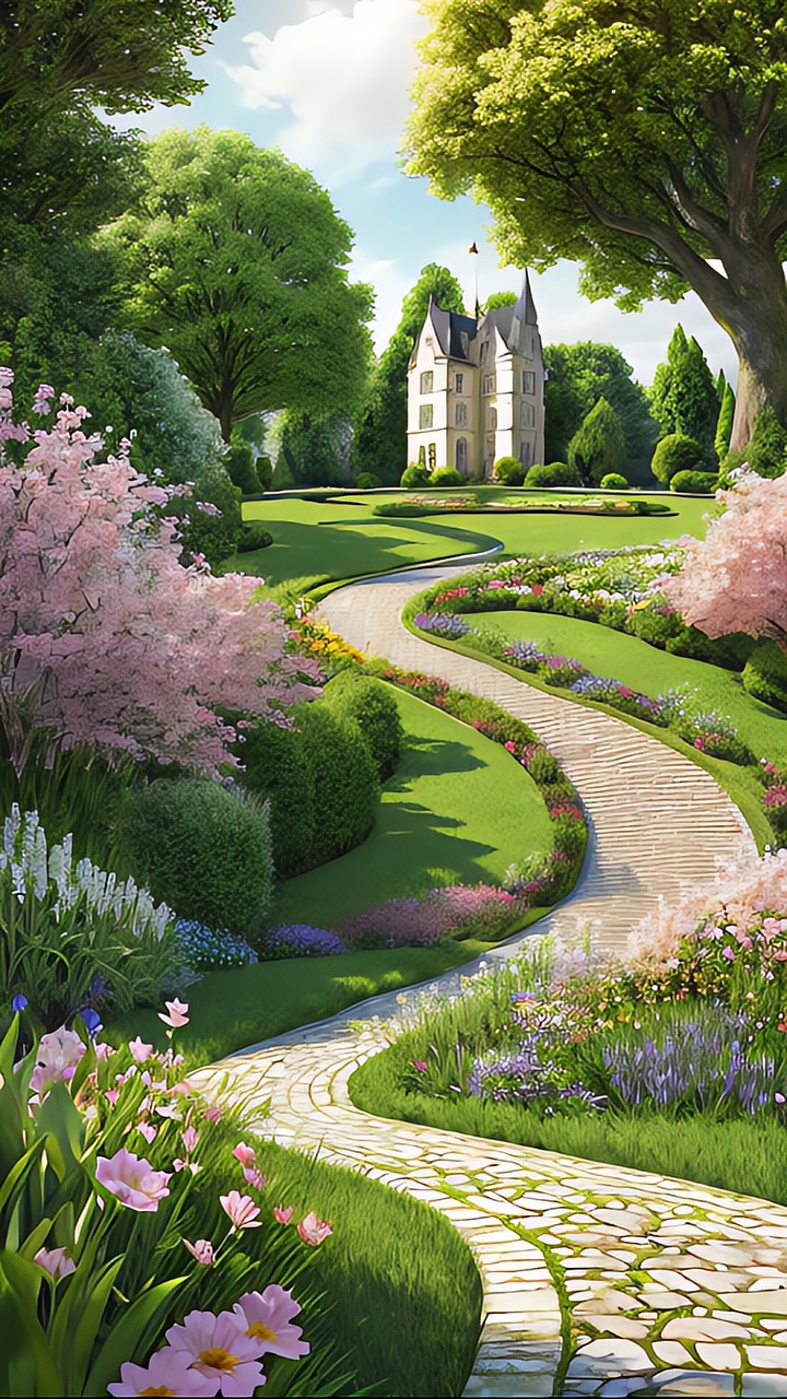 Download, Castle, Garden