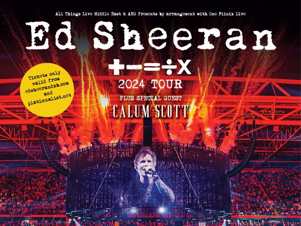 Ed Sheeran Dubai Tour Dates Revealed