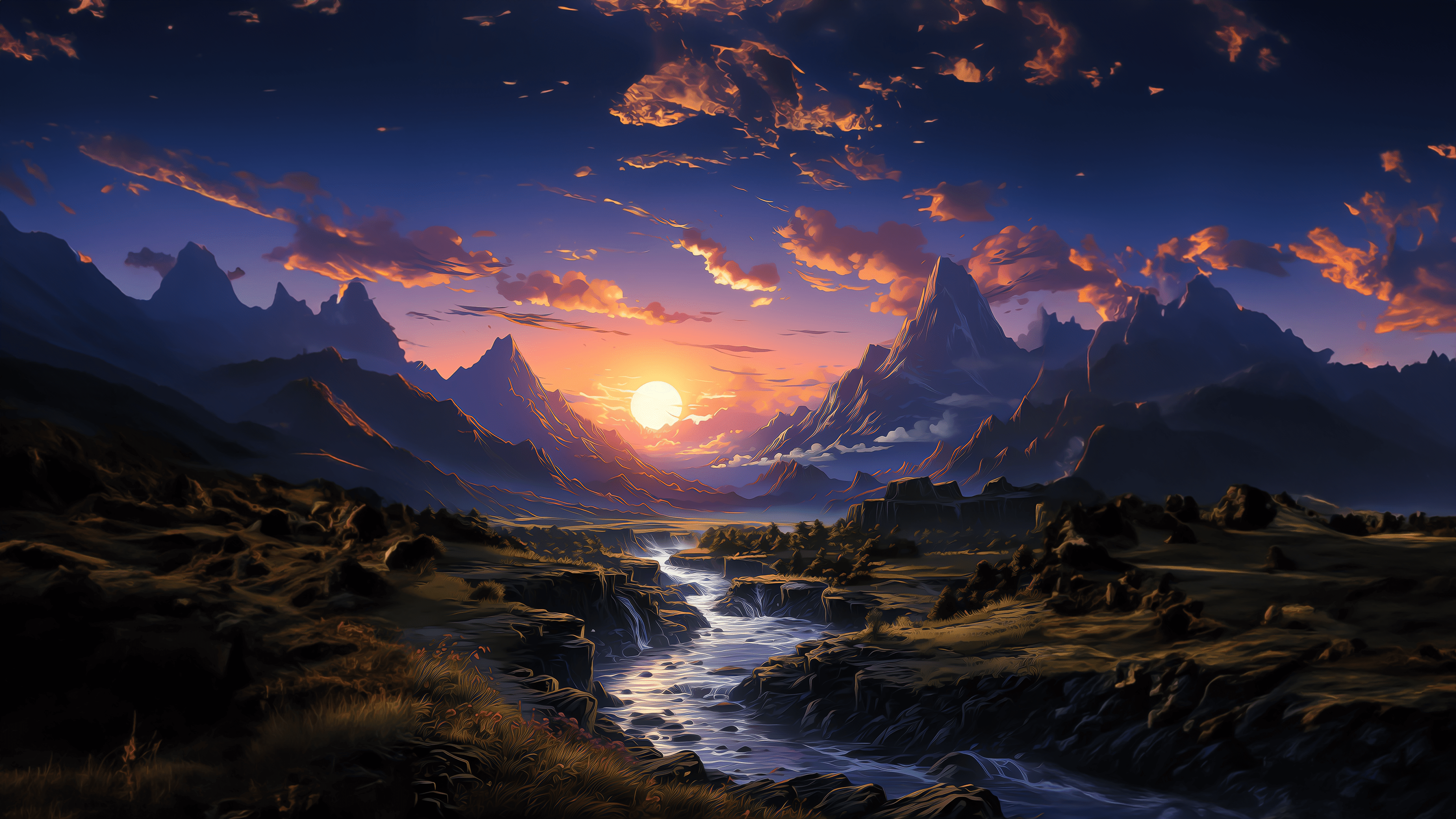 PC Wallpaper 4K Sunset