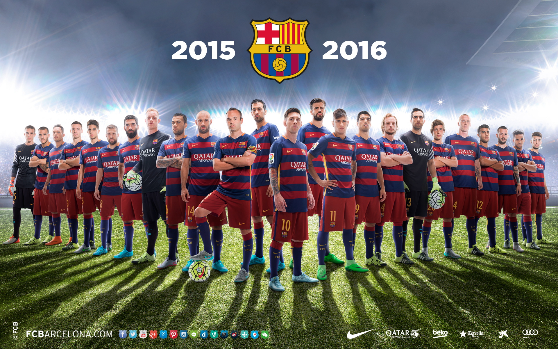 FC Barcelona Team 2016 Wallpaper, HD Sports Wallpaper, 4k Wallpaper, Image, Background, Photos and Picture
