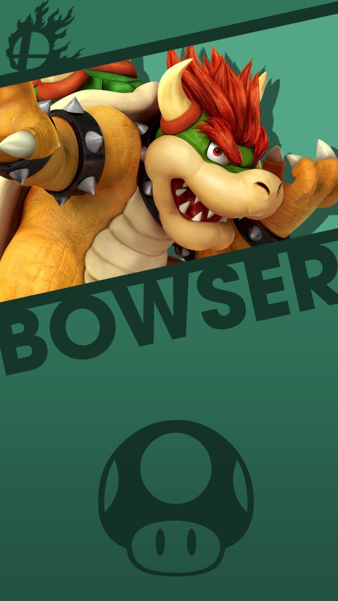 Bowser Jr. Smash Bros. Phone Wallpaper