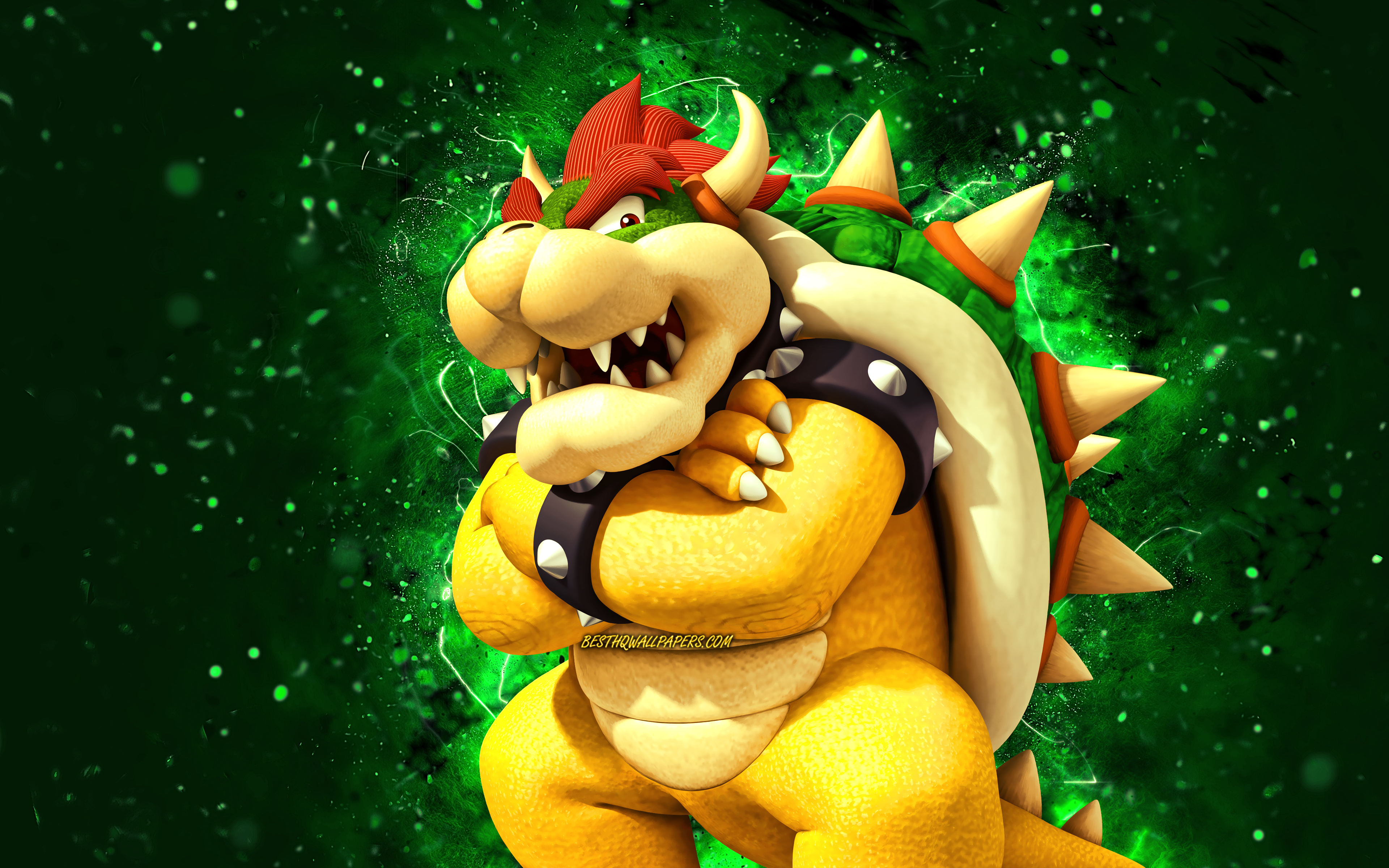 Download wallpaper Bowser, 4k, cartoon