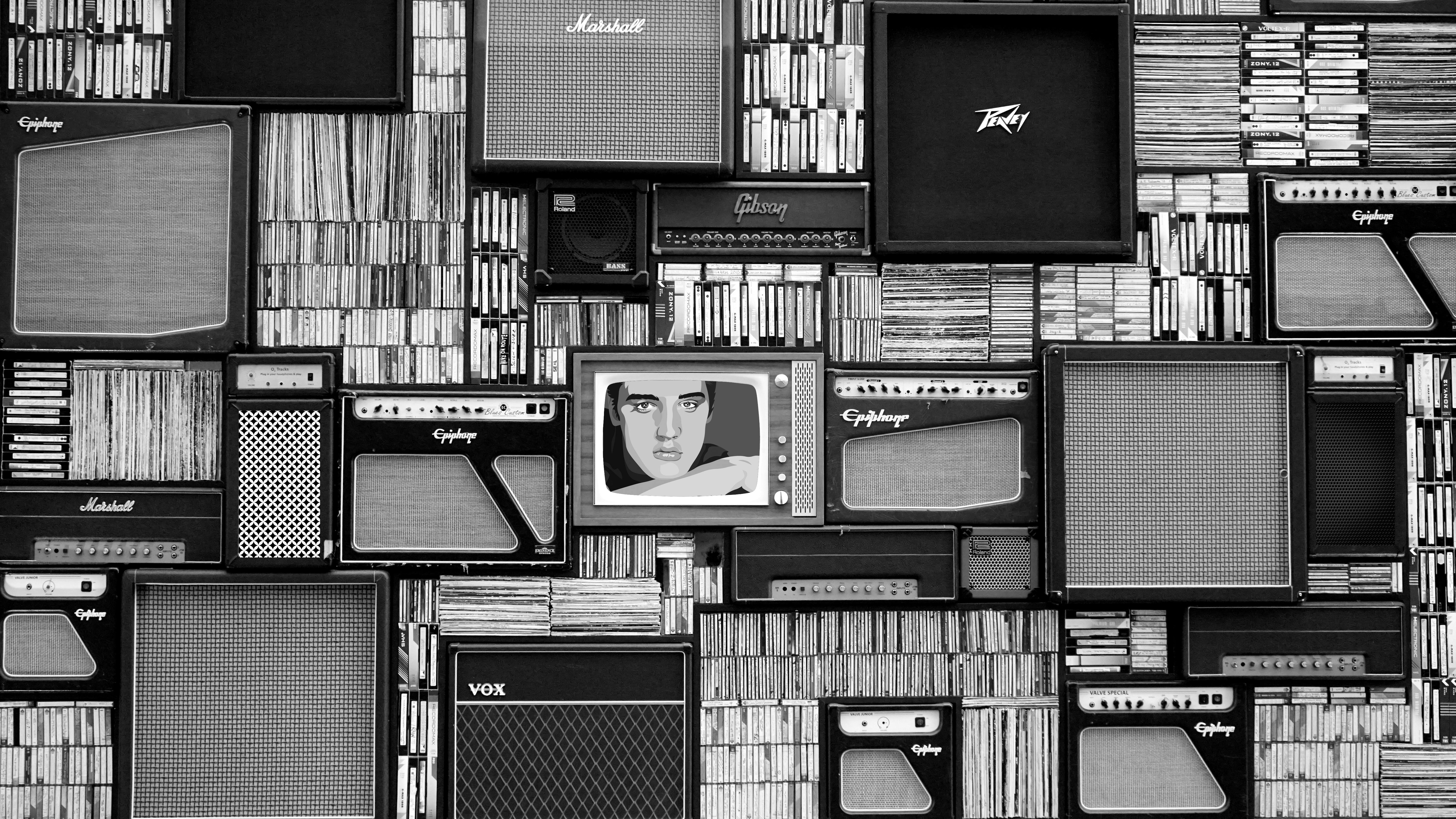 Elvis Presley Digital Wallpaper · Free