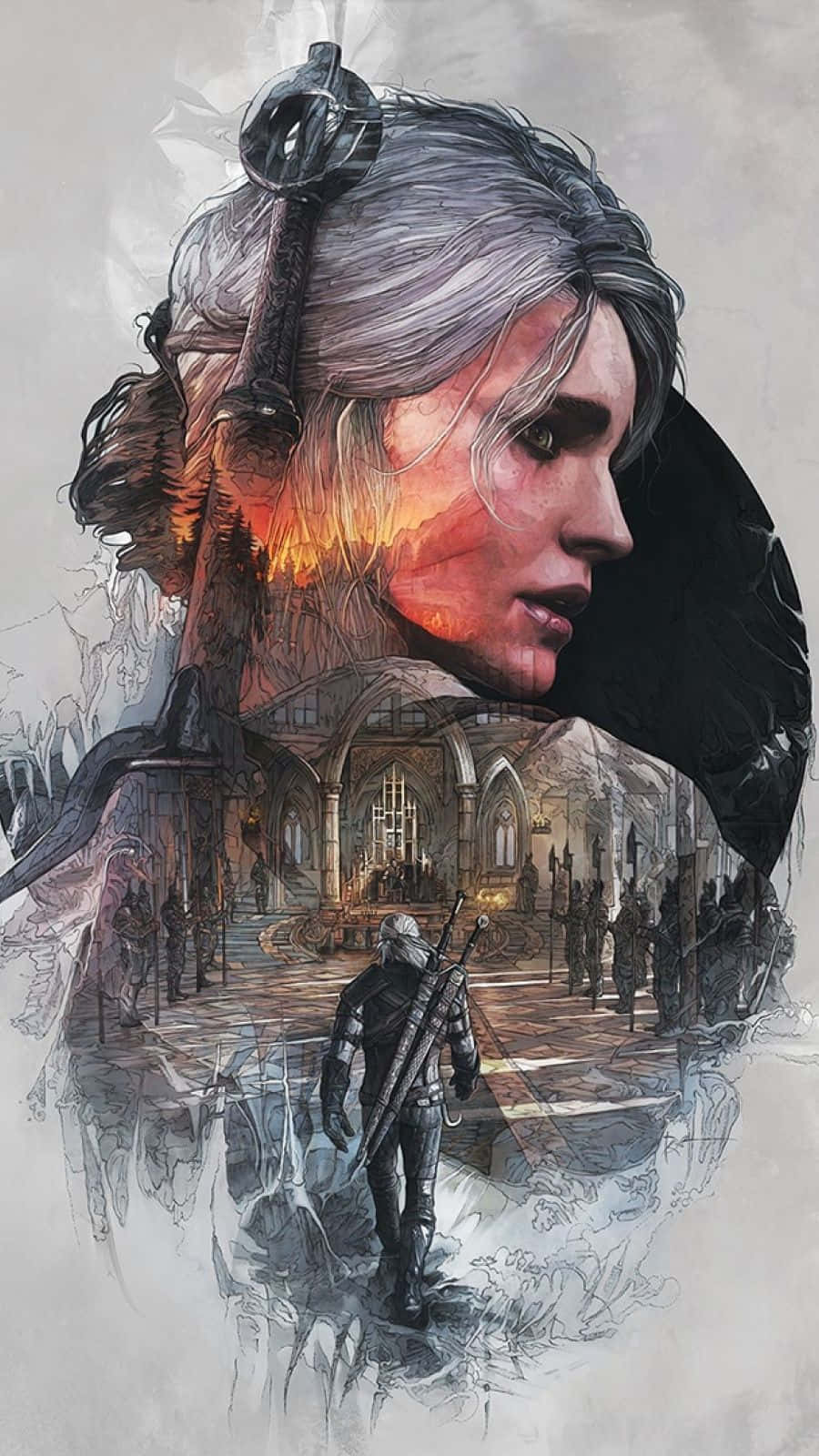 Download Ciri Graphic Art Witcher 3