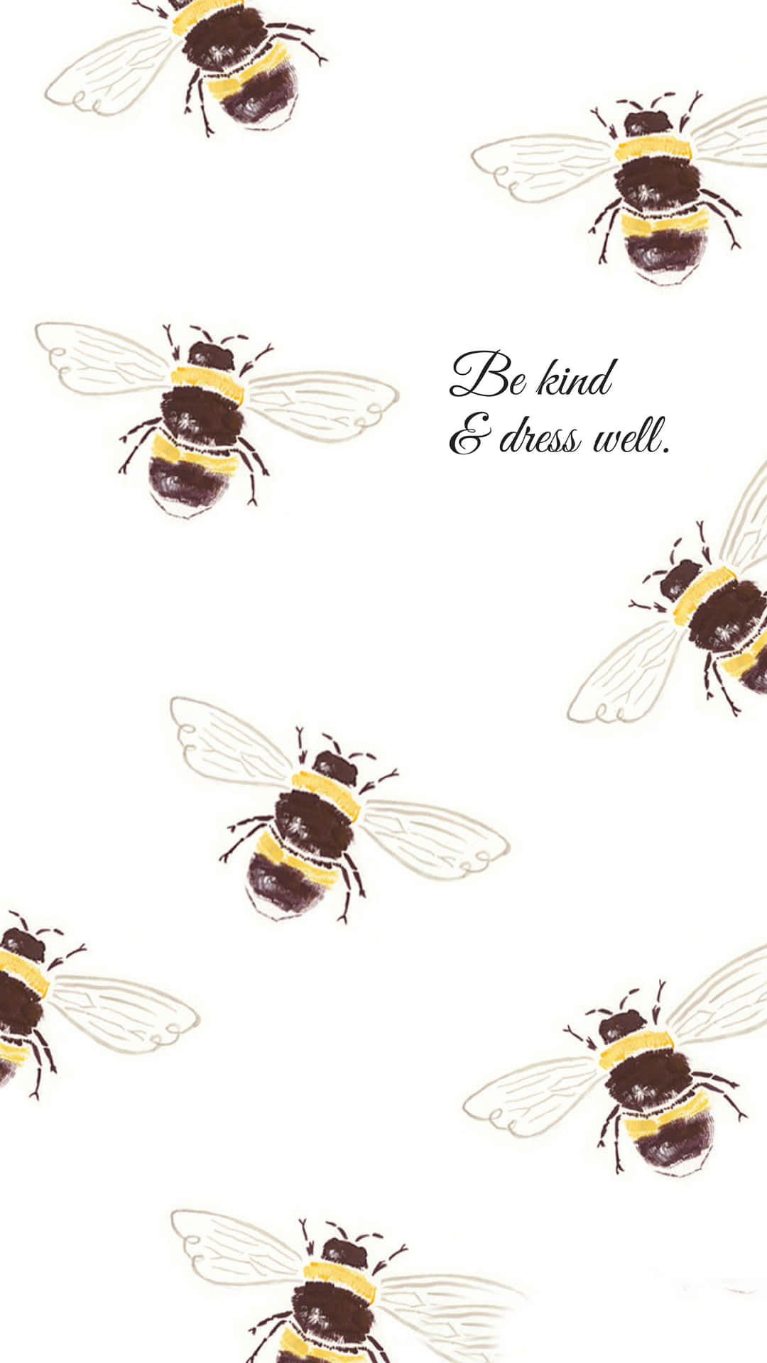 Download Bee iPhone Be Kind And Dress