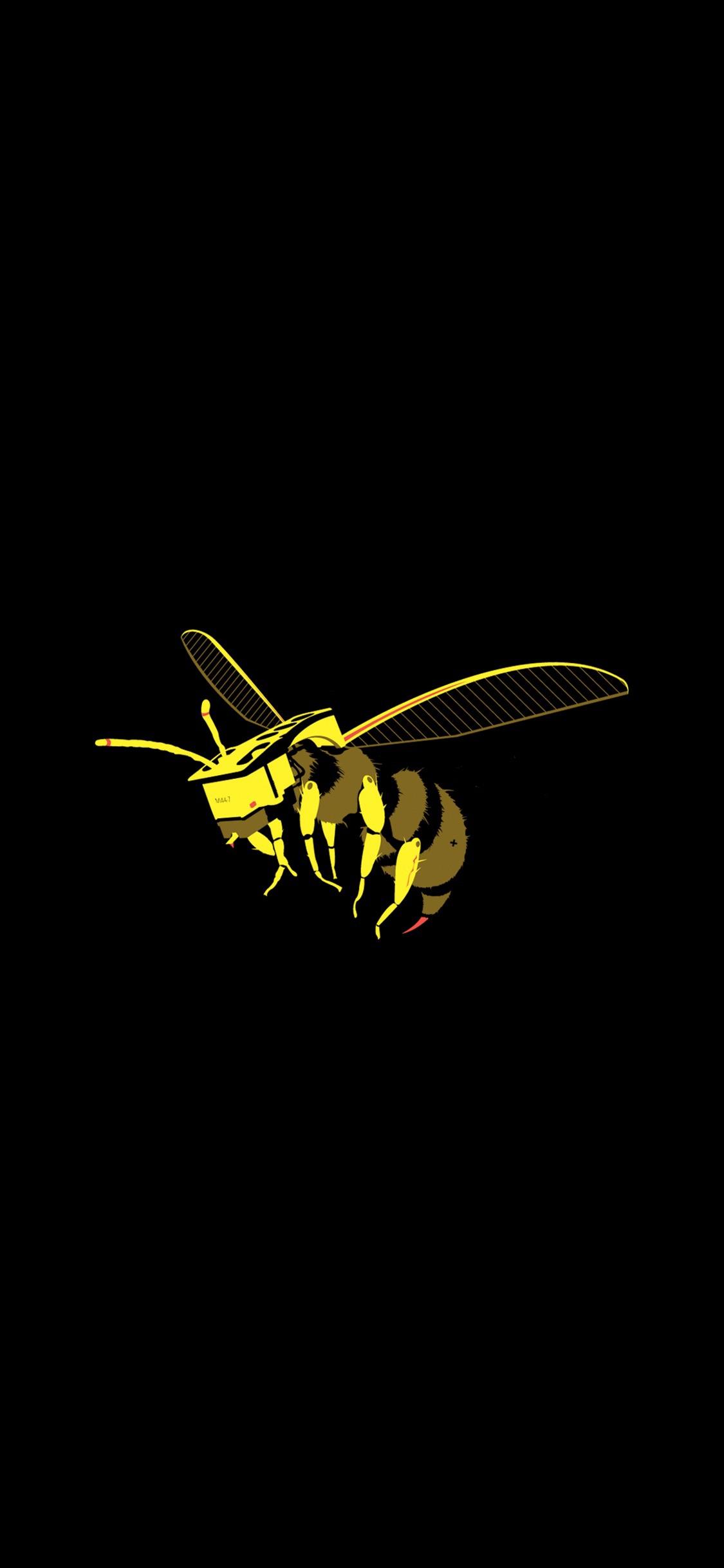 Bee Stylus iPhone Xs Max Wallpaper, r