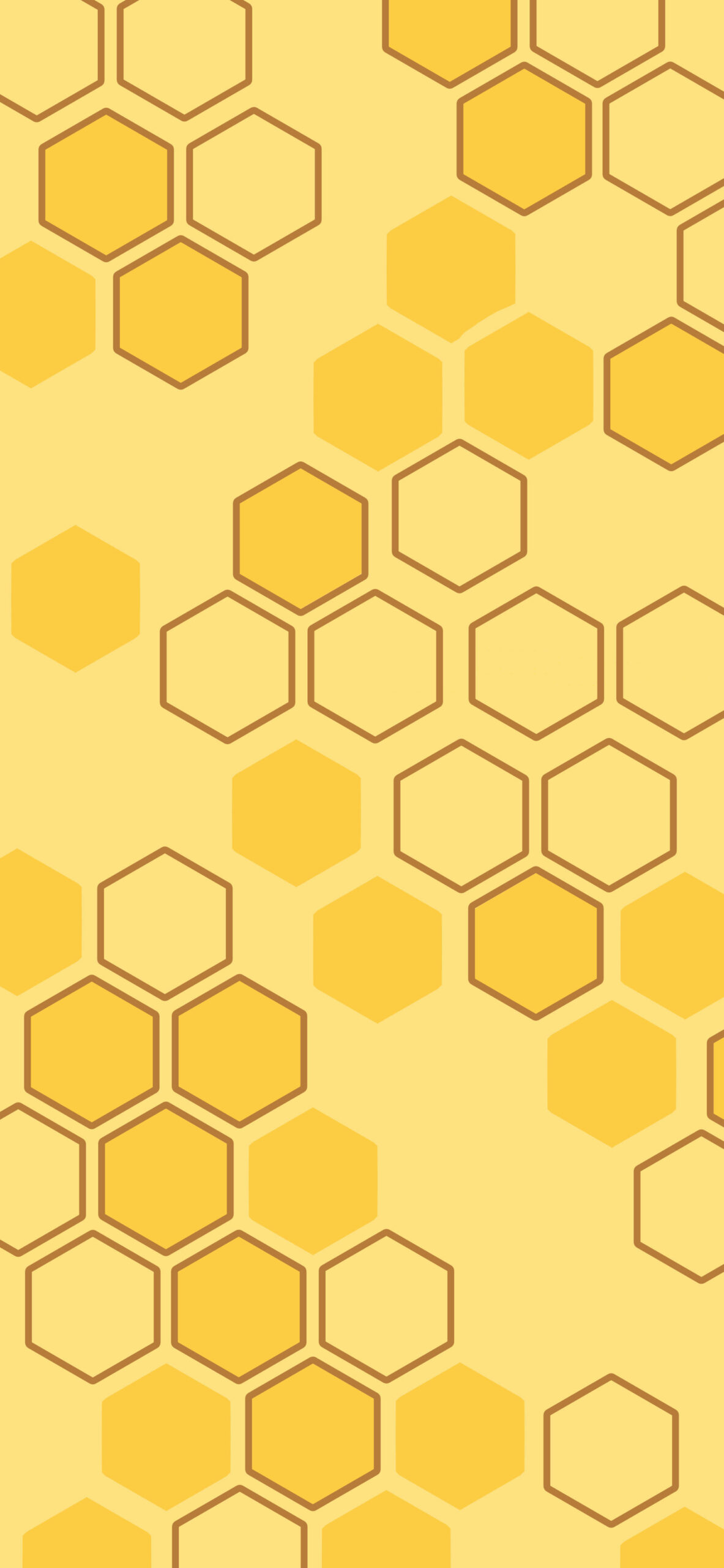 Bees Honeycomb Yellow Wallpaper