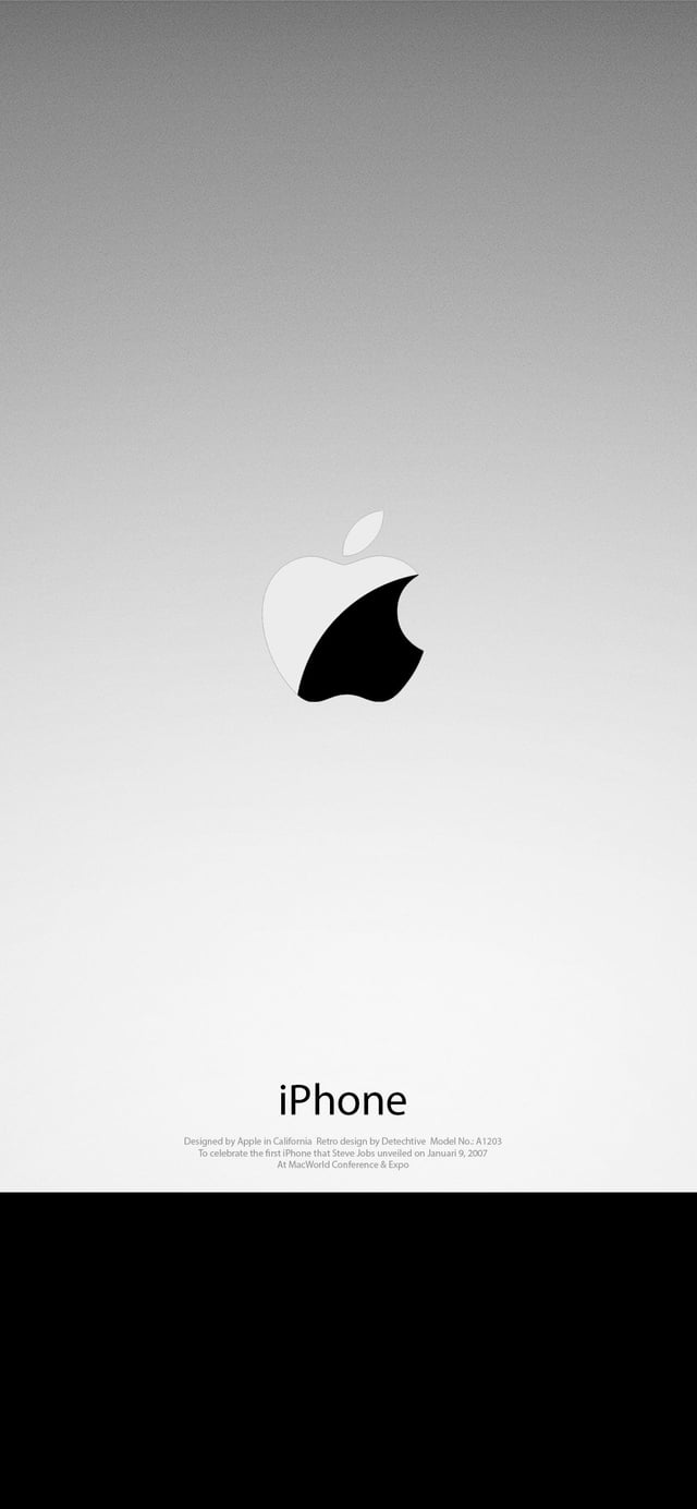 Retro iPhone 2G style wallpaper Swipe