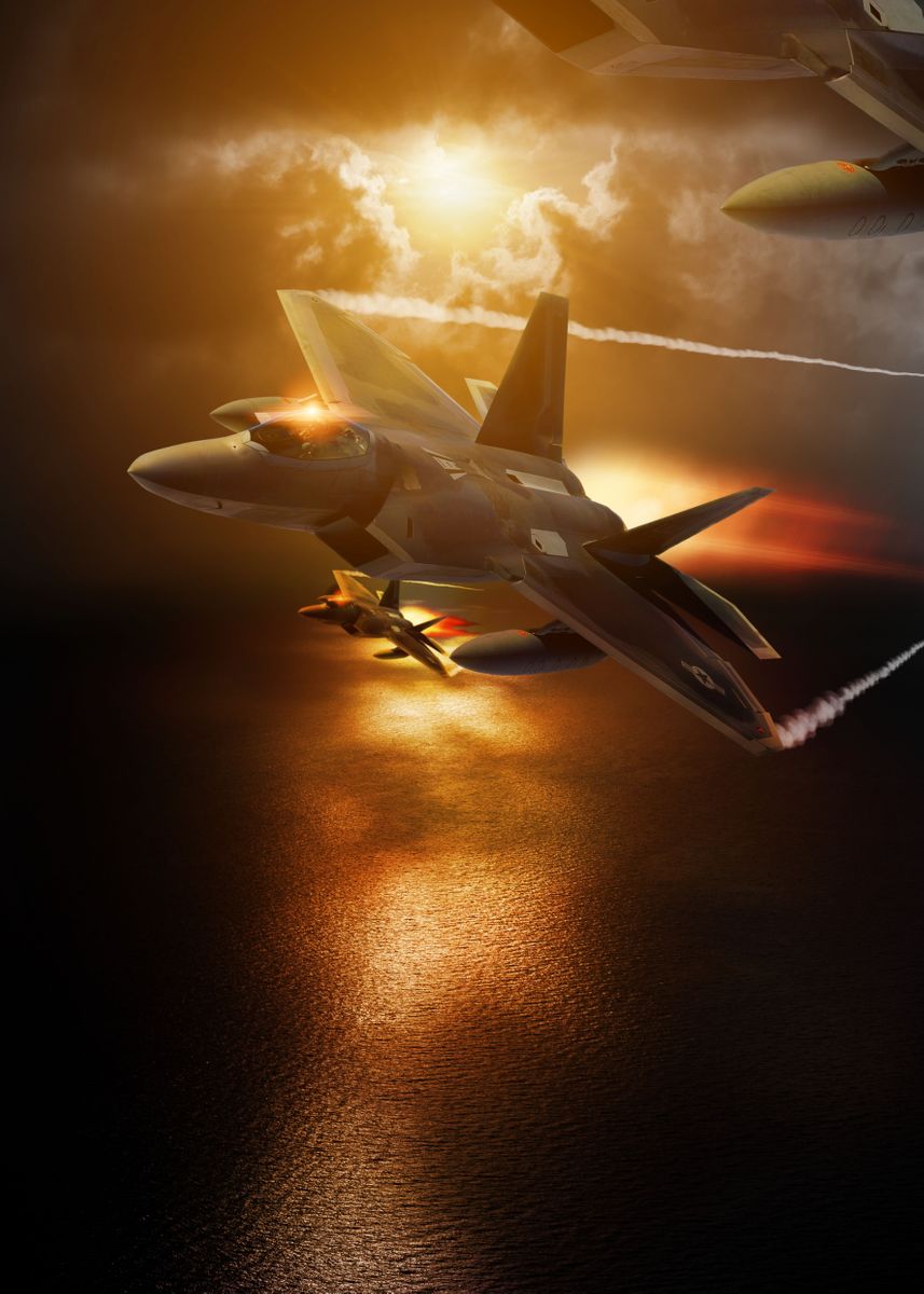 Fighter Jets' Poster, picture, metal