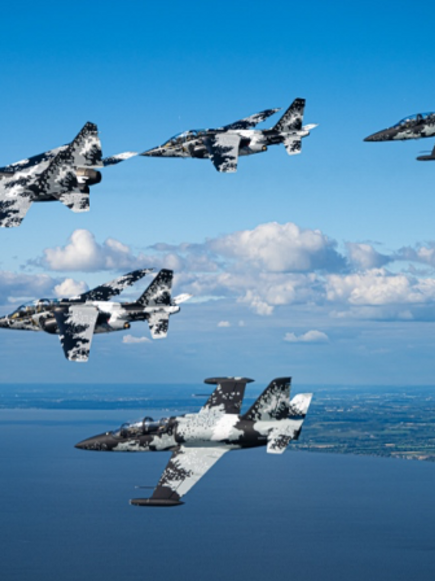 Fighter jets take to the skies over