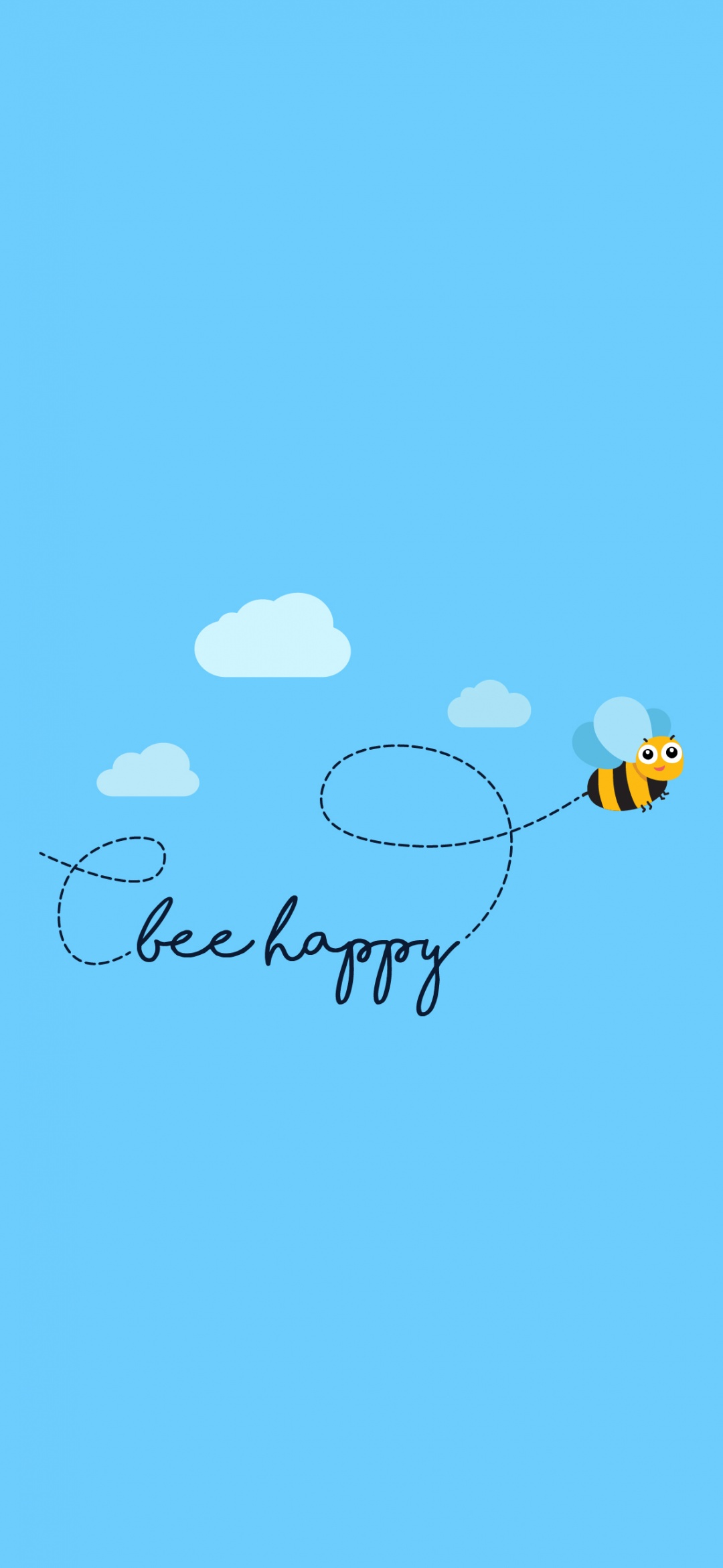 Bee happy Wallpaper 4K, Clear sky, Sky