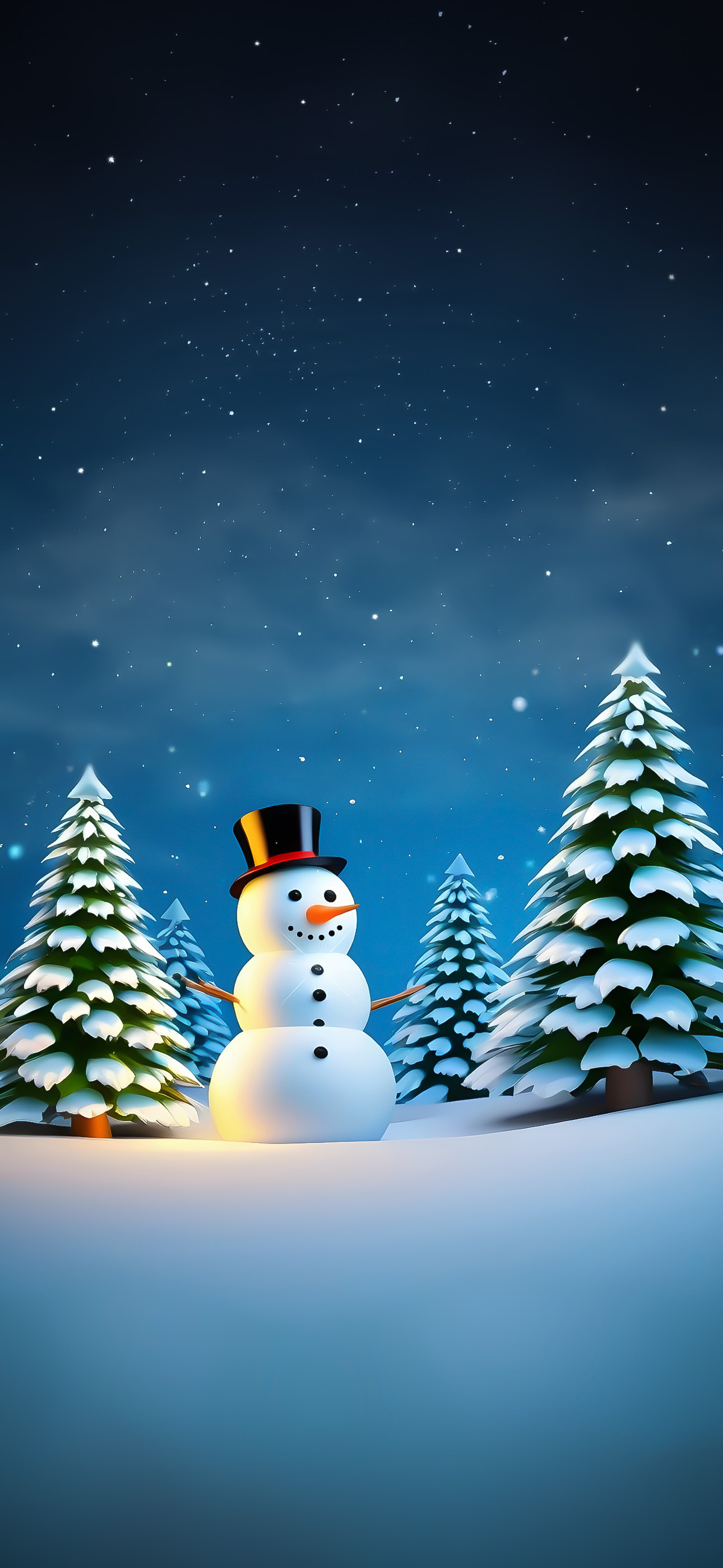Christmas scenery wallpaper for iPhone