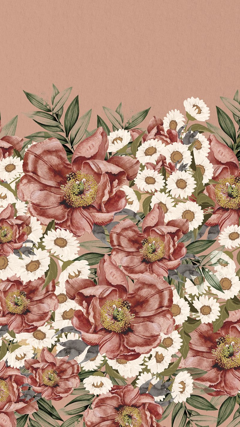 Amarena cherry flower phone wallpaper