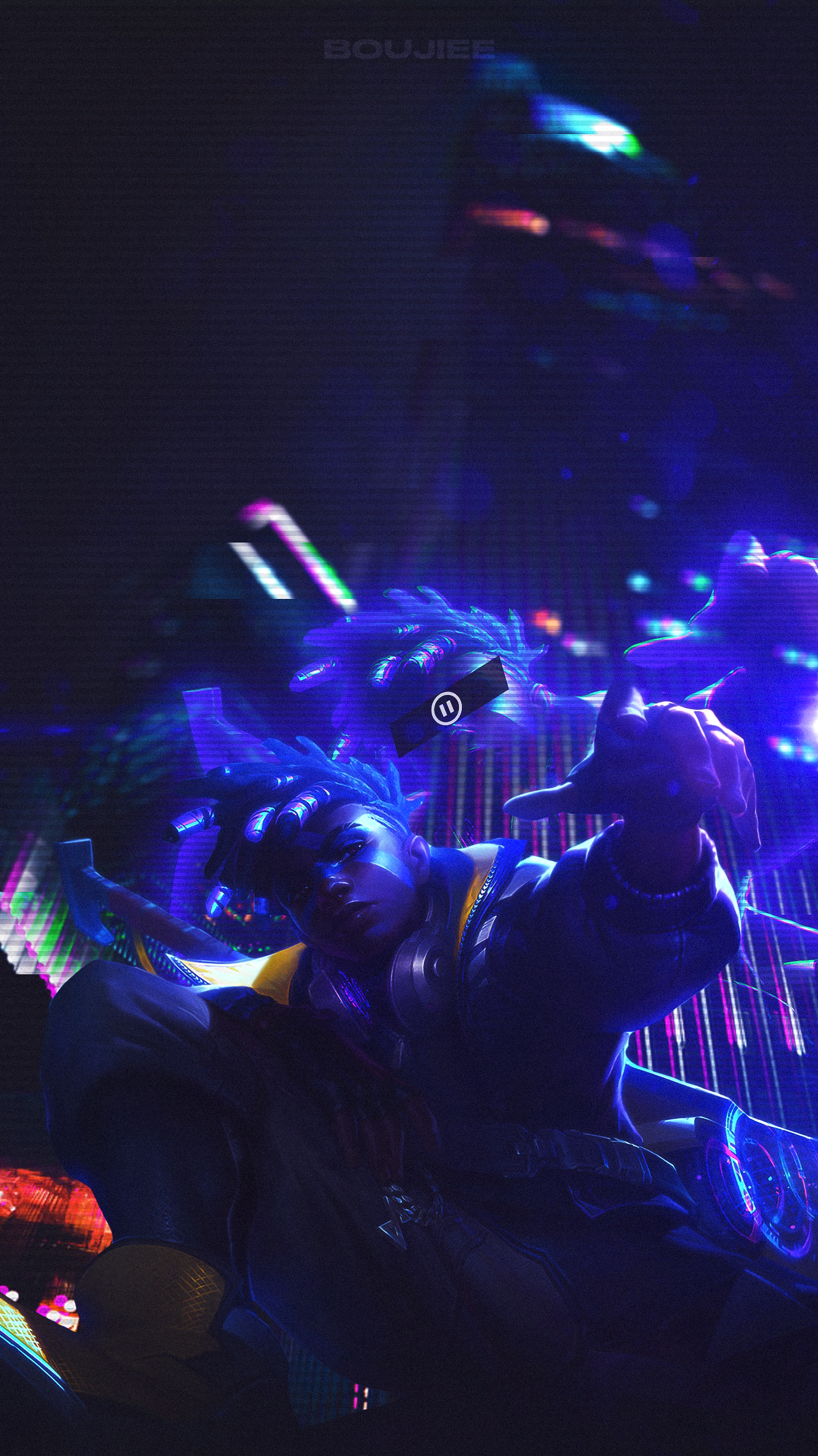 Made this Ekko wallpaper. Couldn't