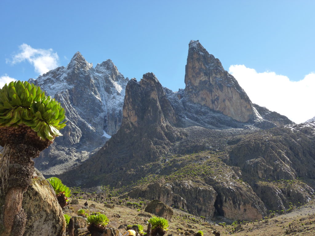 Glaciers on Mt Kenya