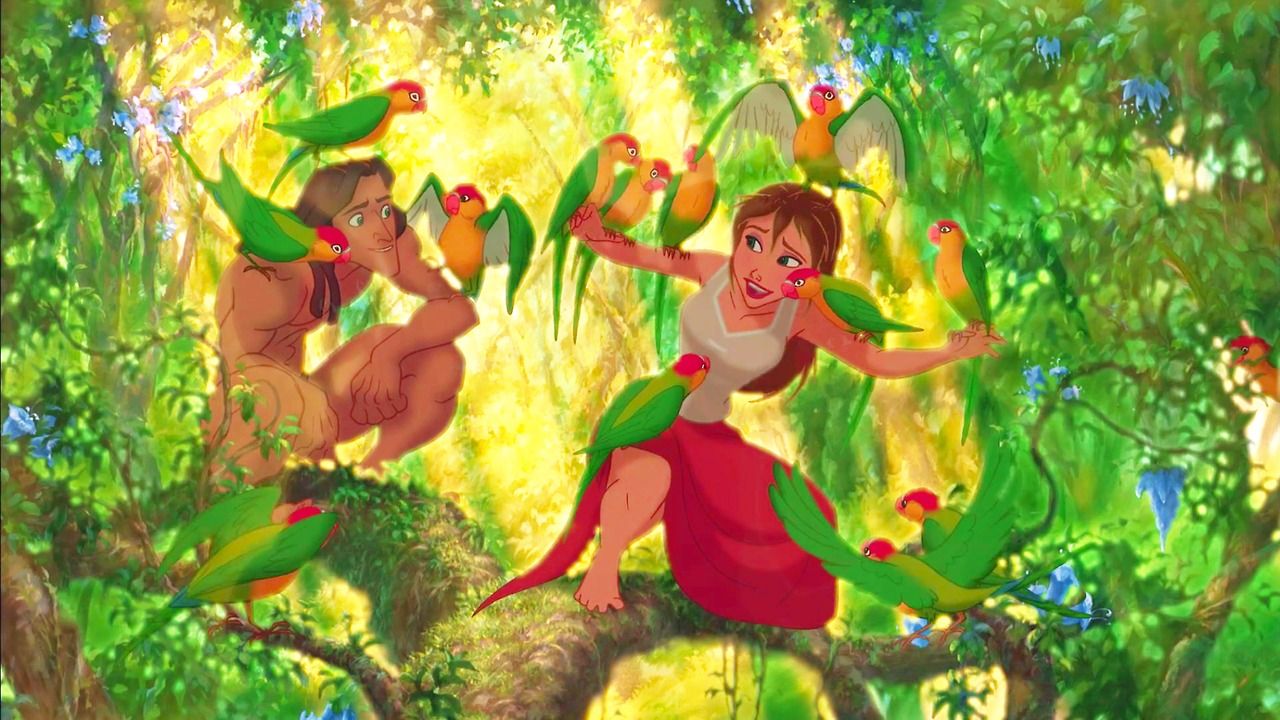 birds. Disney princess artwork, Tarzan