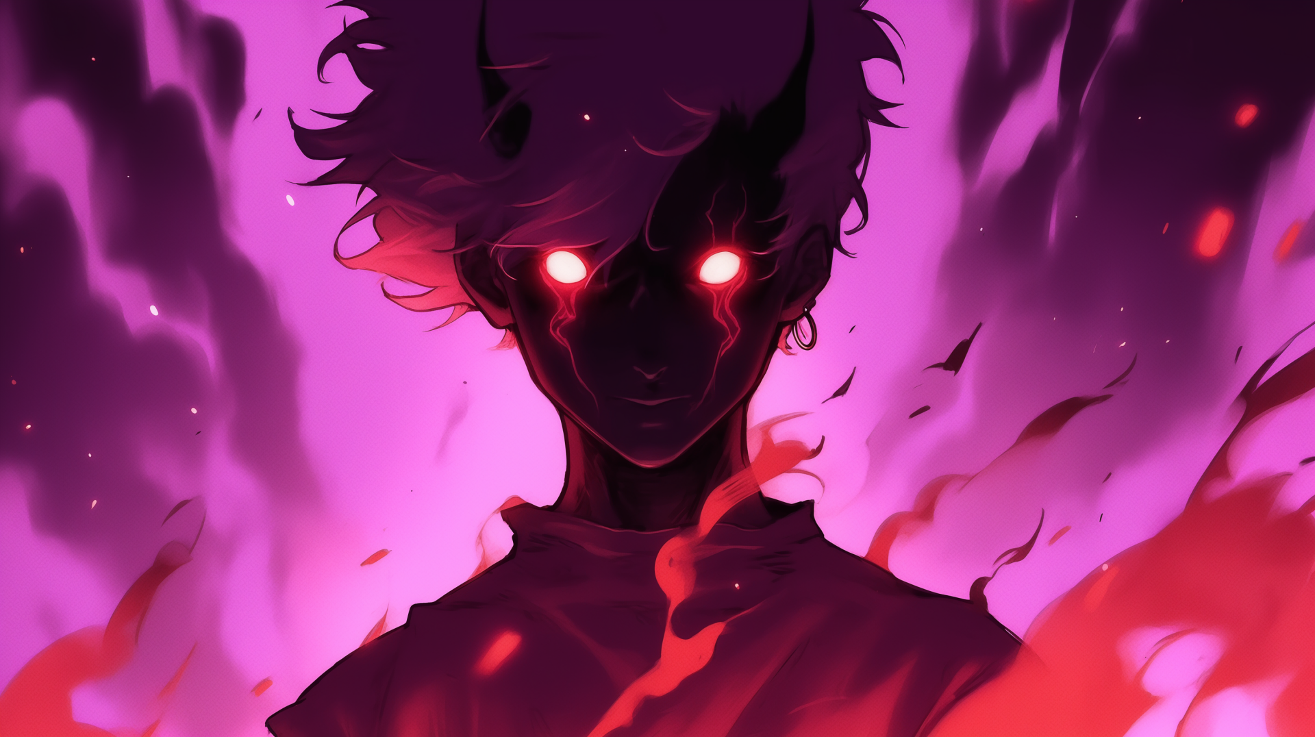 Dark Anime Phonk Themed HD Wallpaper