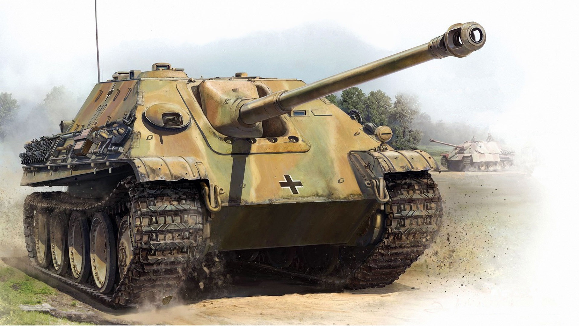 Wallpaper SAU, Jagdpanther, Tank