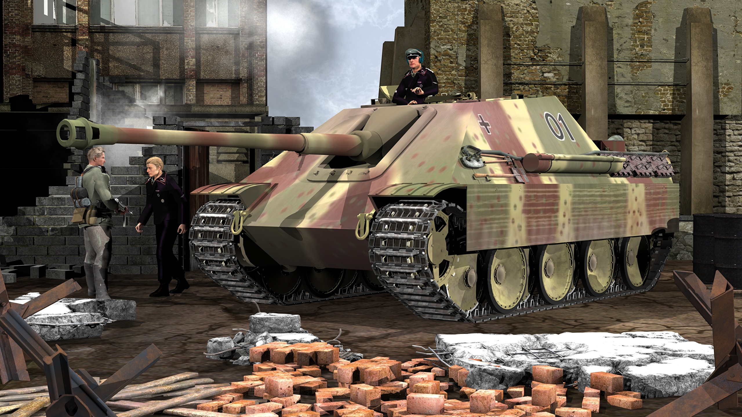 image SPG Jagdpanther 3D Graphics Army