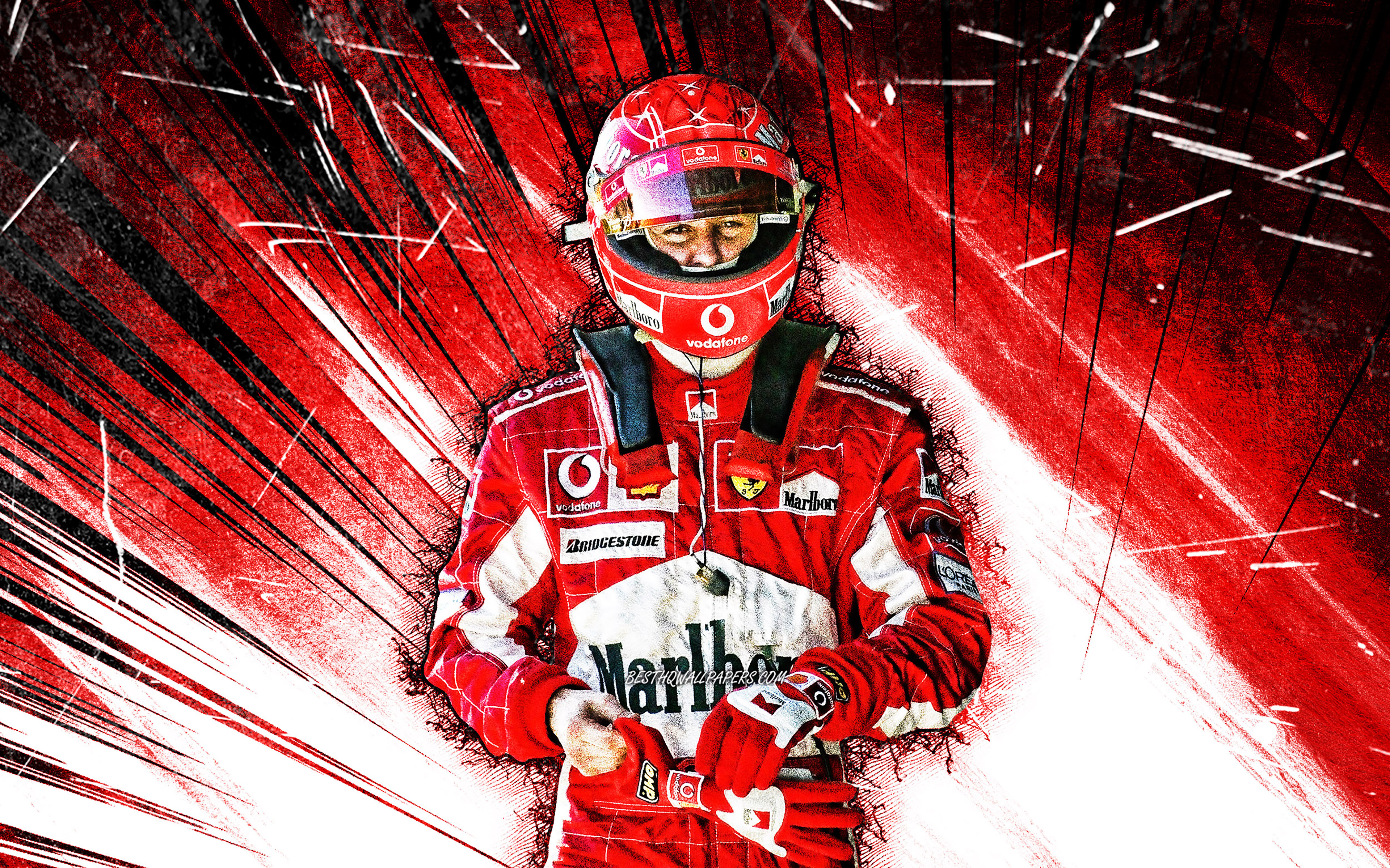 Michael Schumacher, grunge art