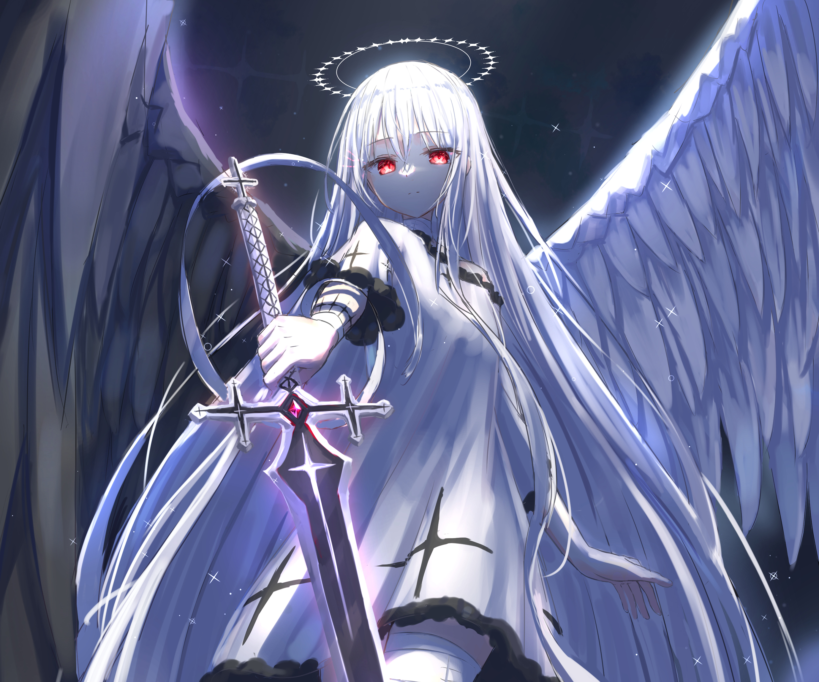 HD desktop wallpaper: Anime, Angel