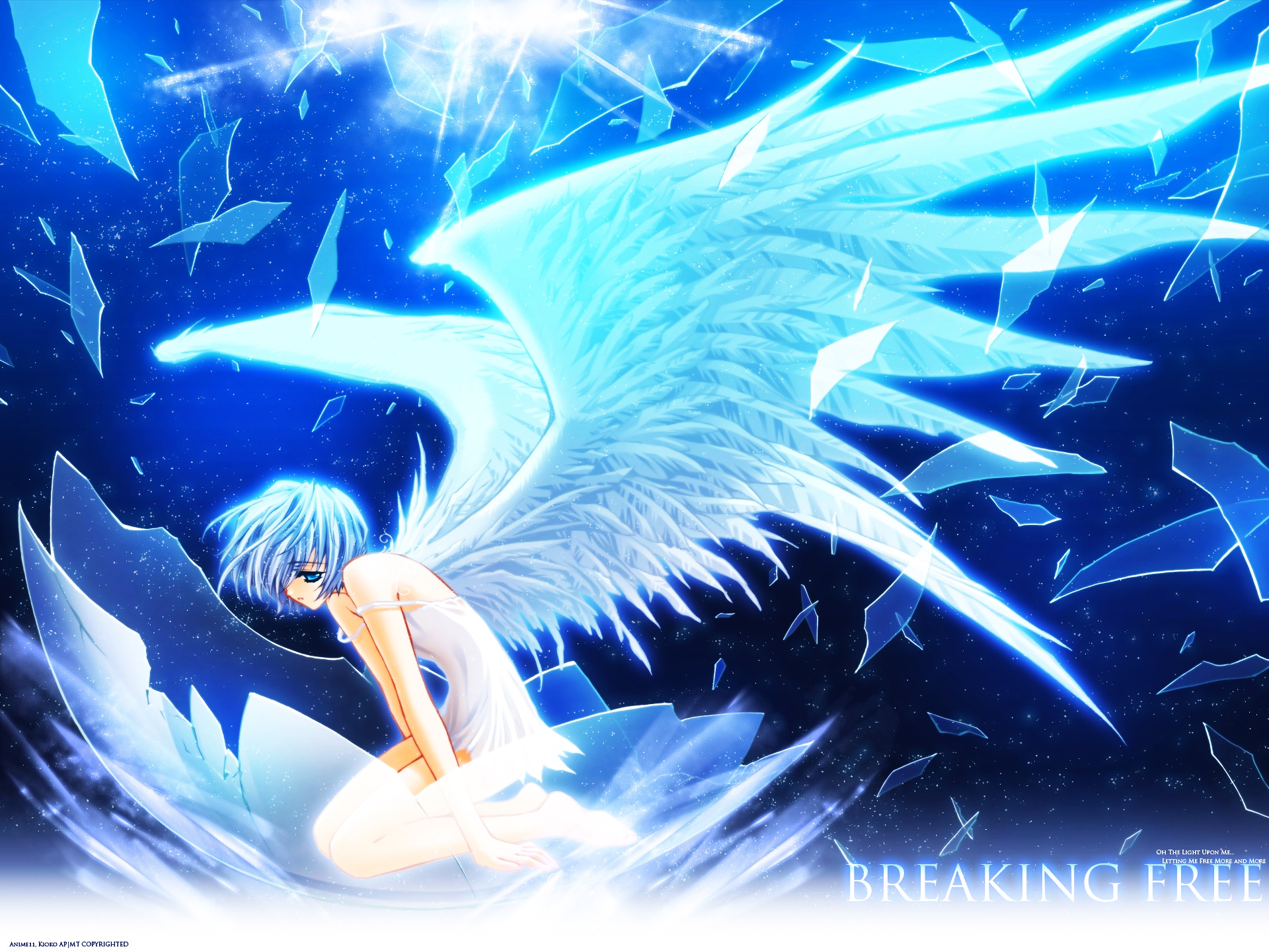 HD desktop wallpaper: Anime, Angel
