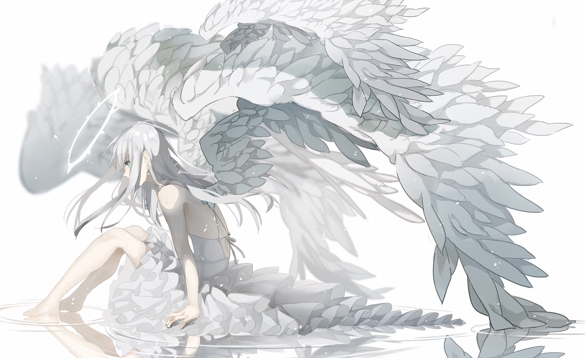 HD desktop wallpaper: Anime, Angel