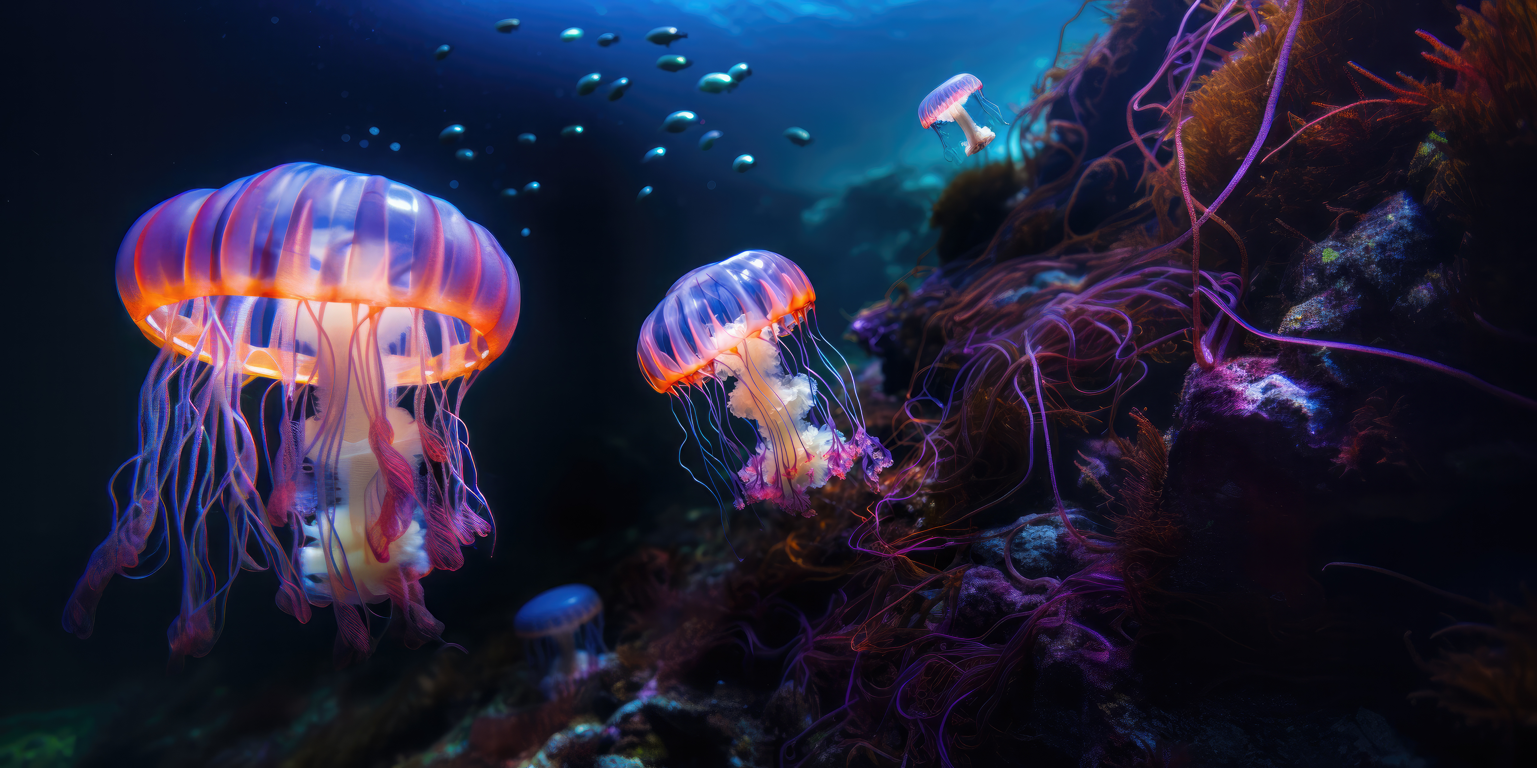 Jellyfish World 5k Wallpaper, HD Animals