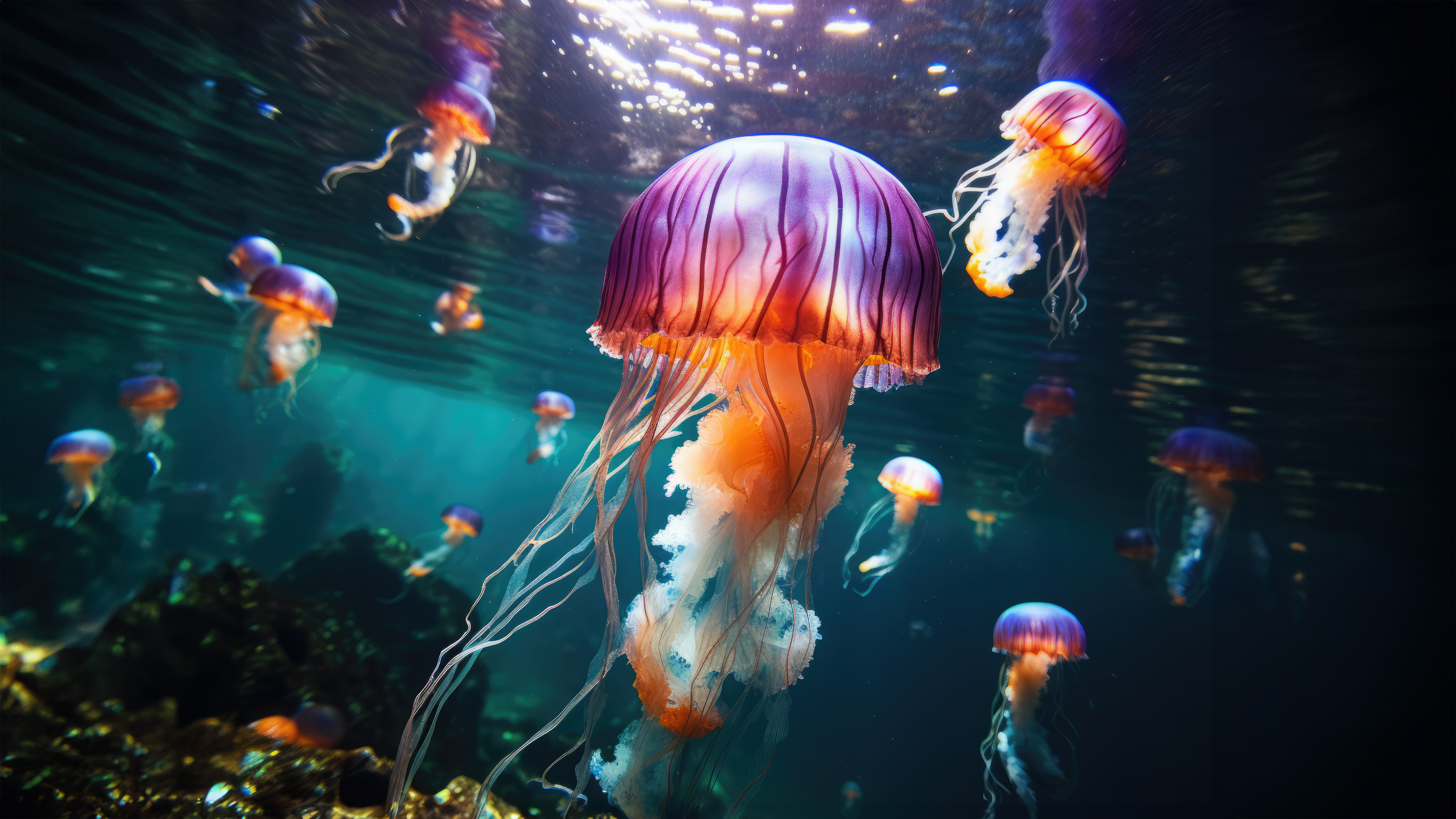 Jellyfish World Wallpaper, HD Animals