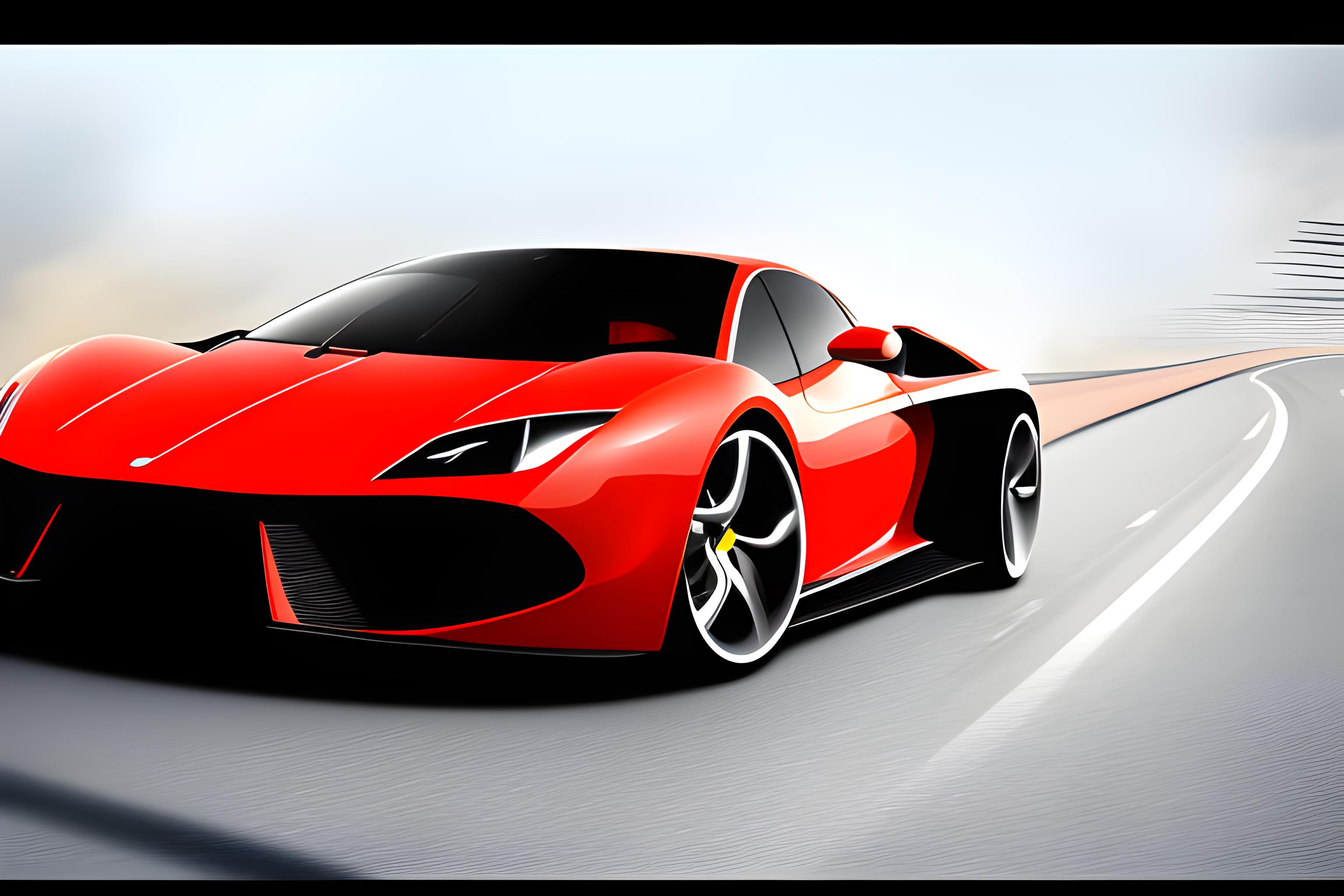 Super car for road 4k