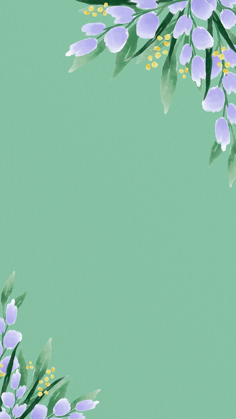 Green Spring iPhone wallpaper, flower