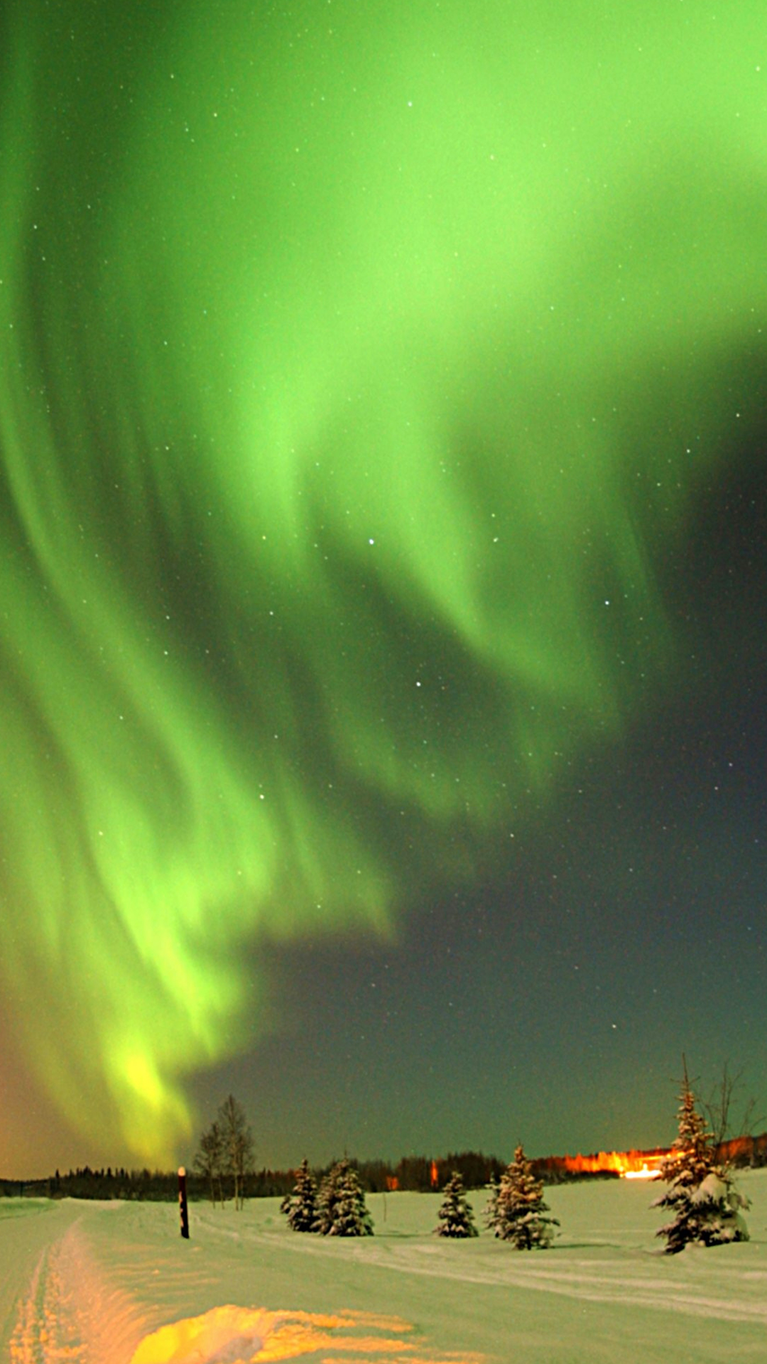 Alaska Nights iPhone Background