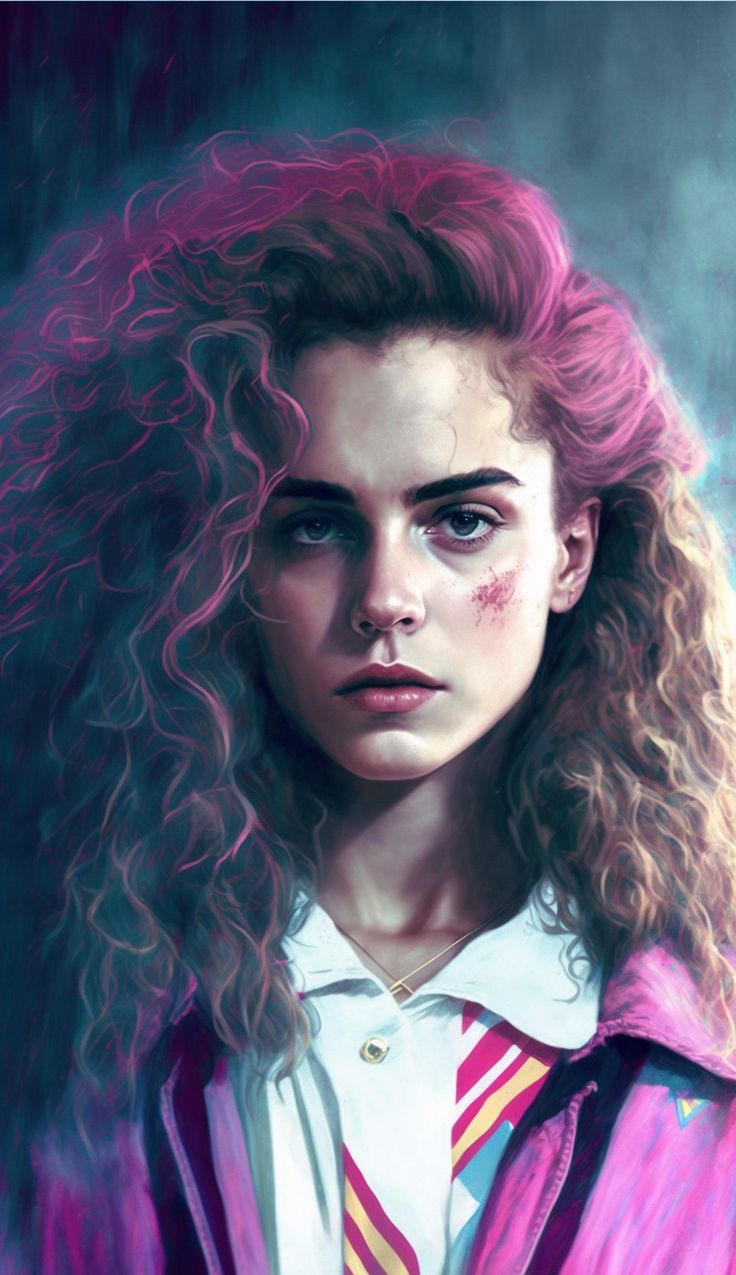 Hermione Granger 80s Inspired Wallpaper