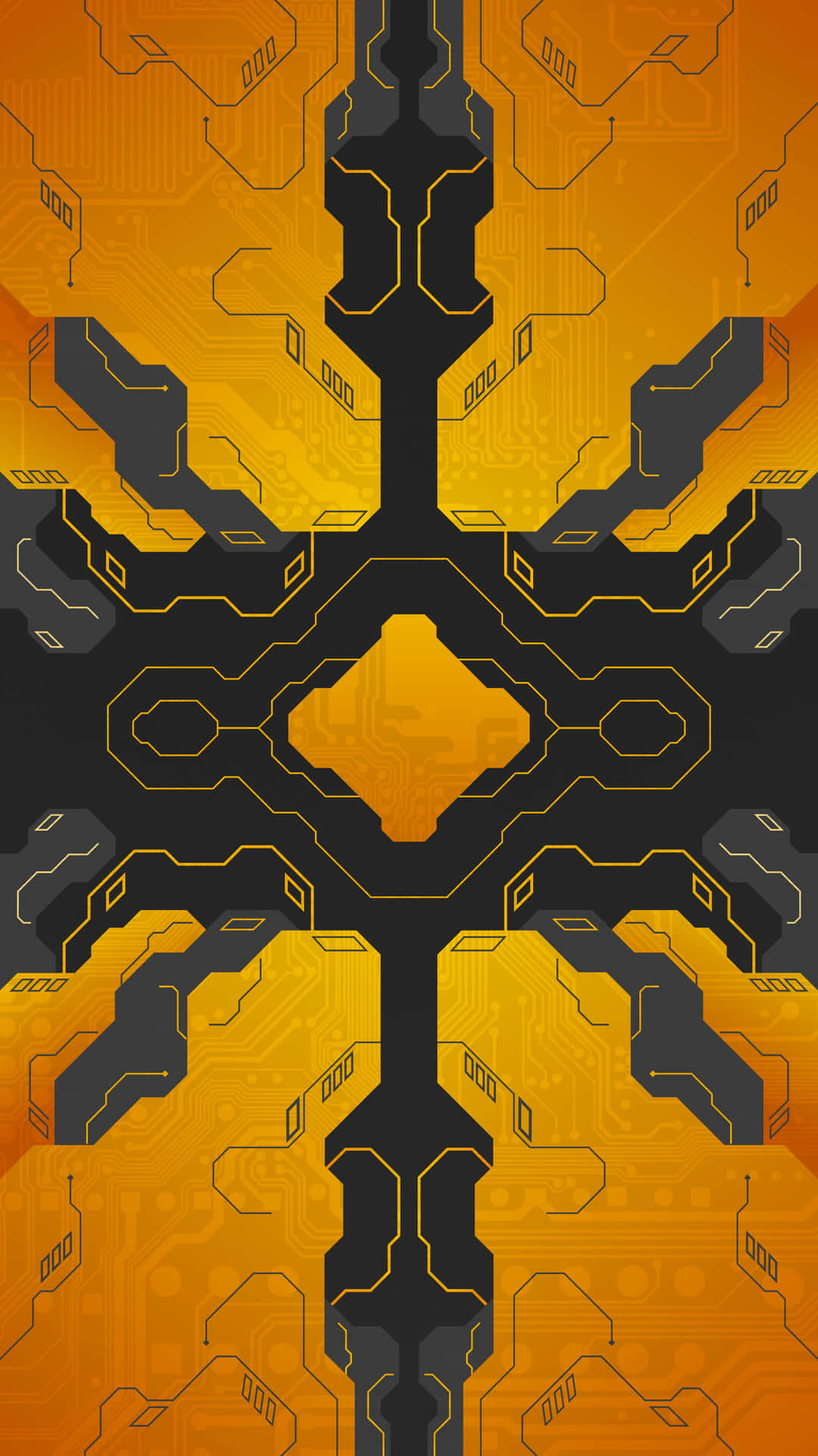 Cyber Geometry iPhone Wallpaper