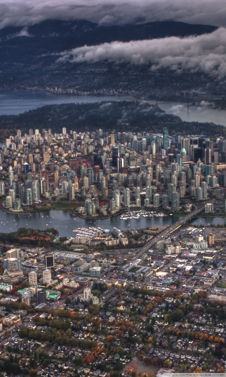 Vancouver Aerial View Ultra HD Desktop