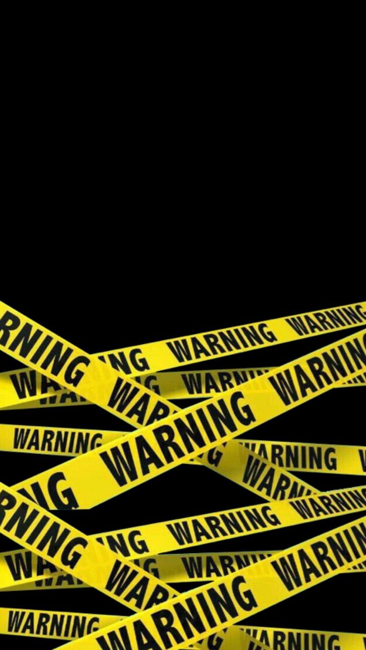 Black yellow warning wallpaper