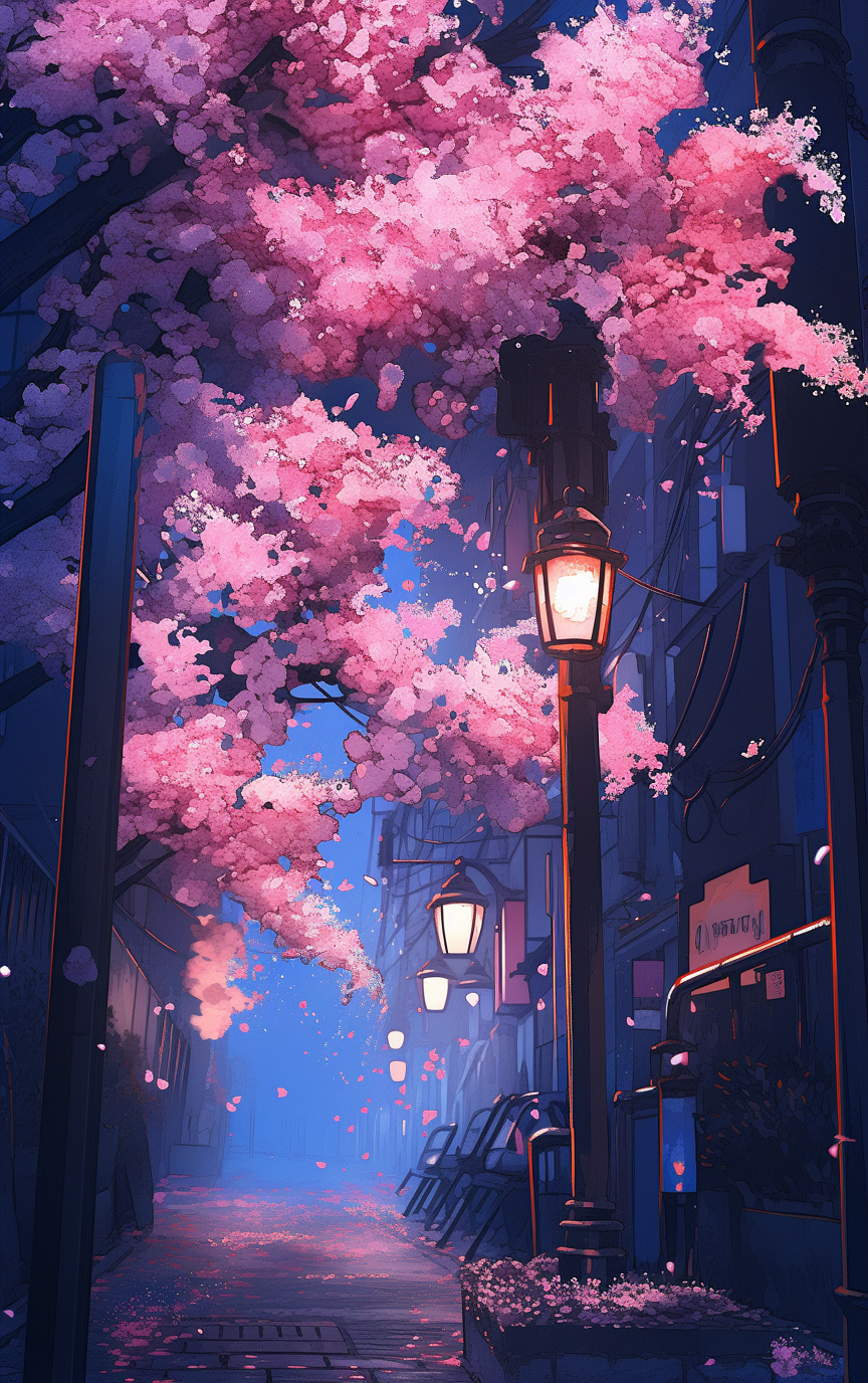 Cherry Tree Phone Wallpaper