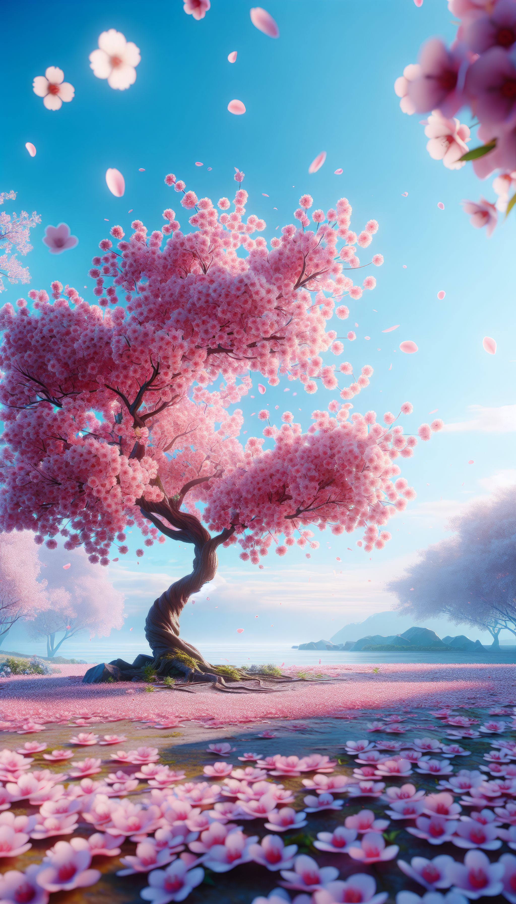 Cherry Blossom Tree Phone Wallpaper