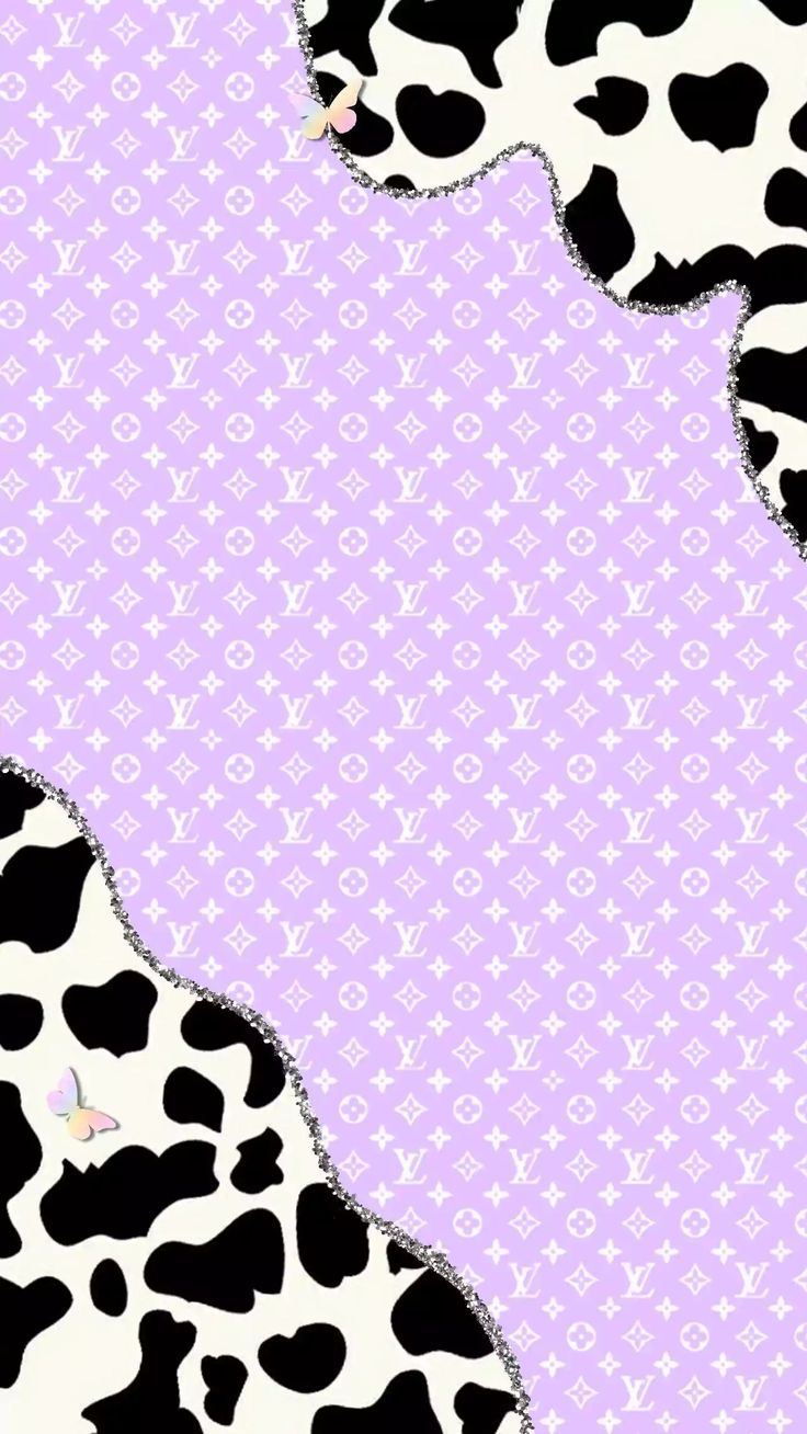 Blue, brown, cow skin, Cute wallpaper