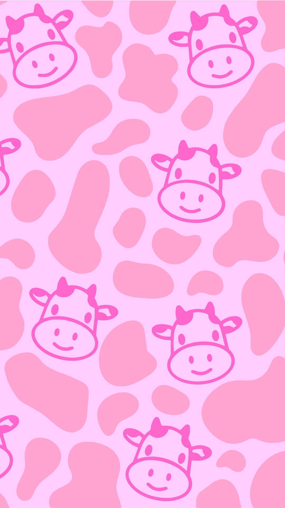 Pink Cute Cow Print Wallpaper. Cow